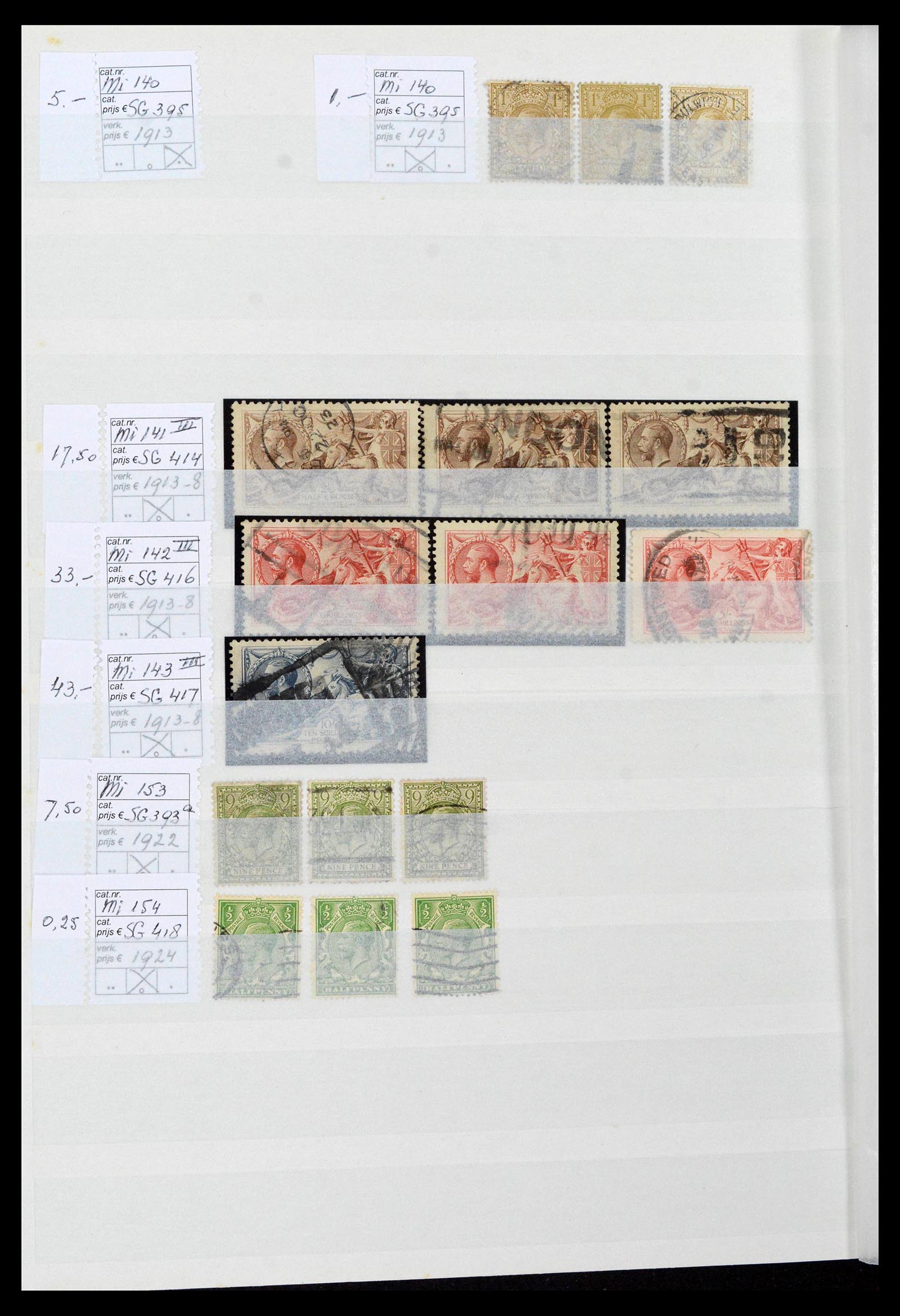 38724 0018 - Postzegelverzameling 38724 Engeland 1840-1970.