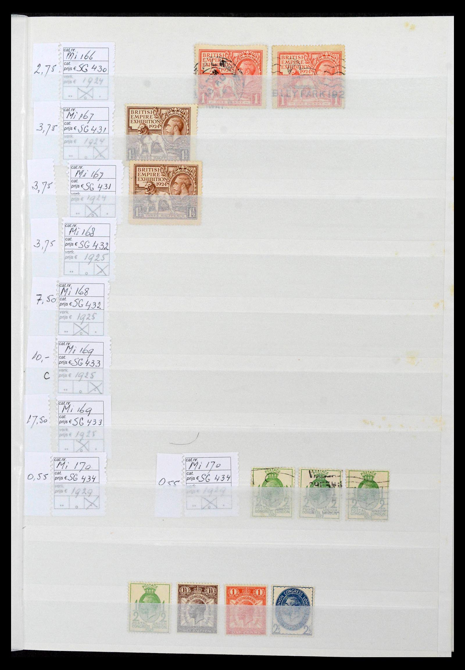 38724 0021 - Postzegelverzameling 38724 Engeland 1840-1970.