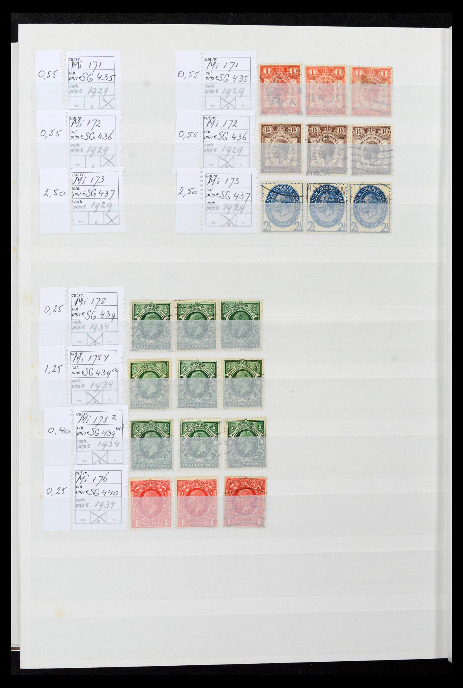 38724 0022 - Postzegelverzameling 38724 Engeland 1840-1970.