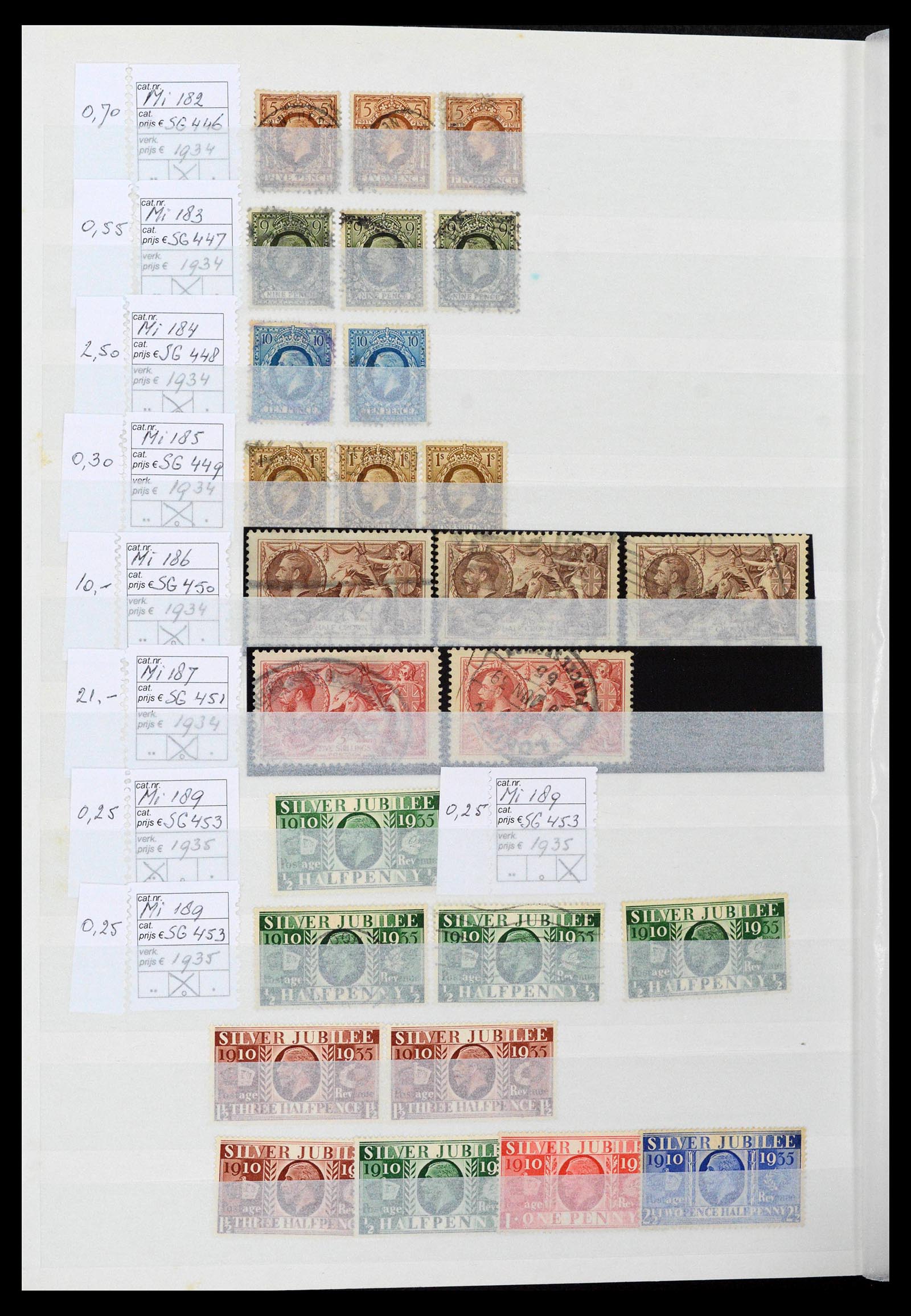 38724 0024 - Postzegelverzameling 38724 Engeland 1840-1970.