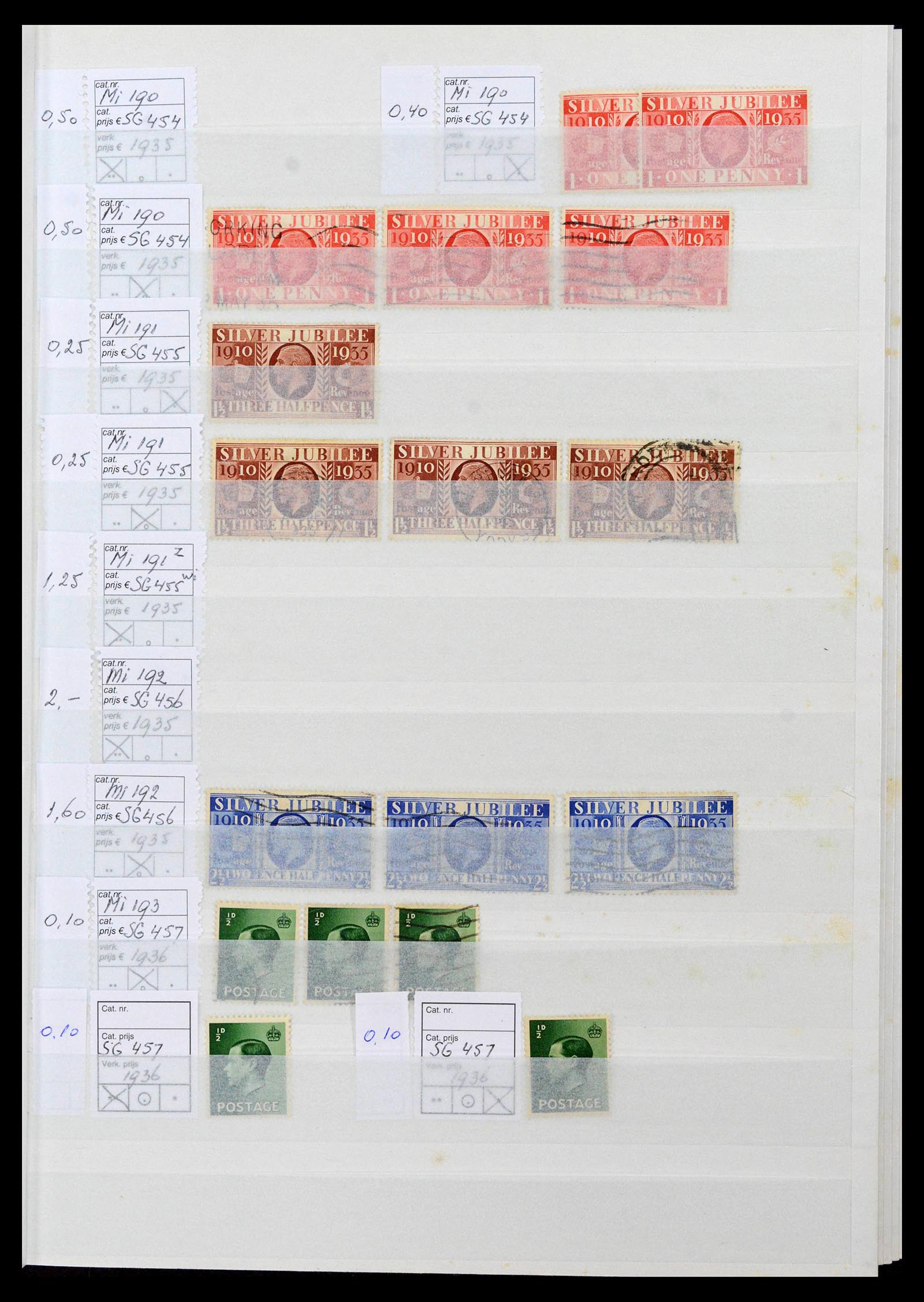 38724 0025 - Postzegelverzameling 38724 Engeland 1840-1970.