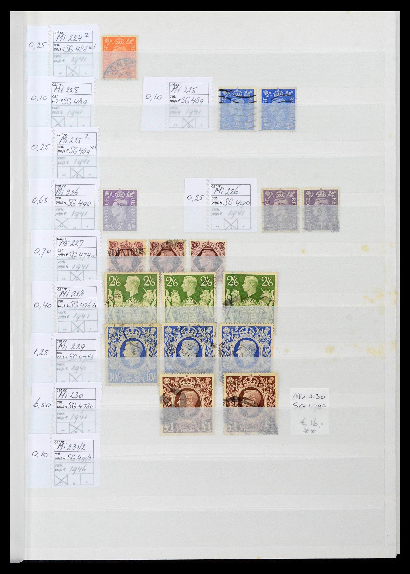 38724 0031 - Postzegelverzameling 38724 Engeland 1840-1970.