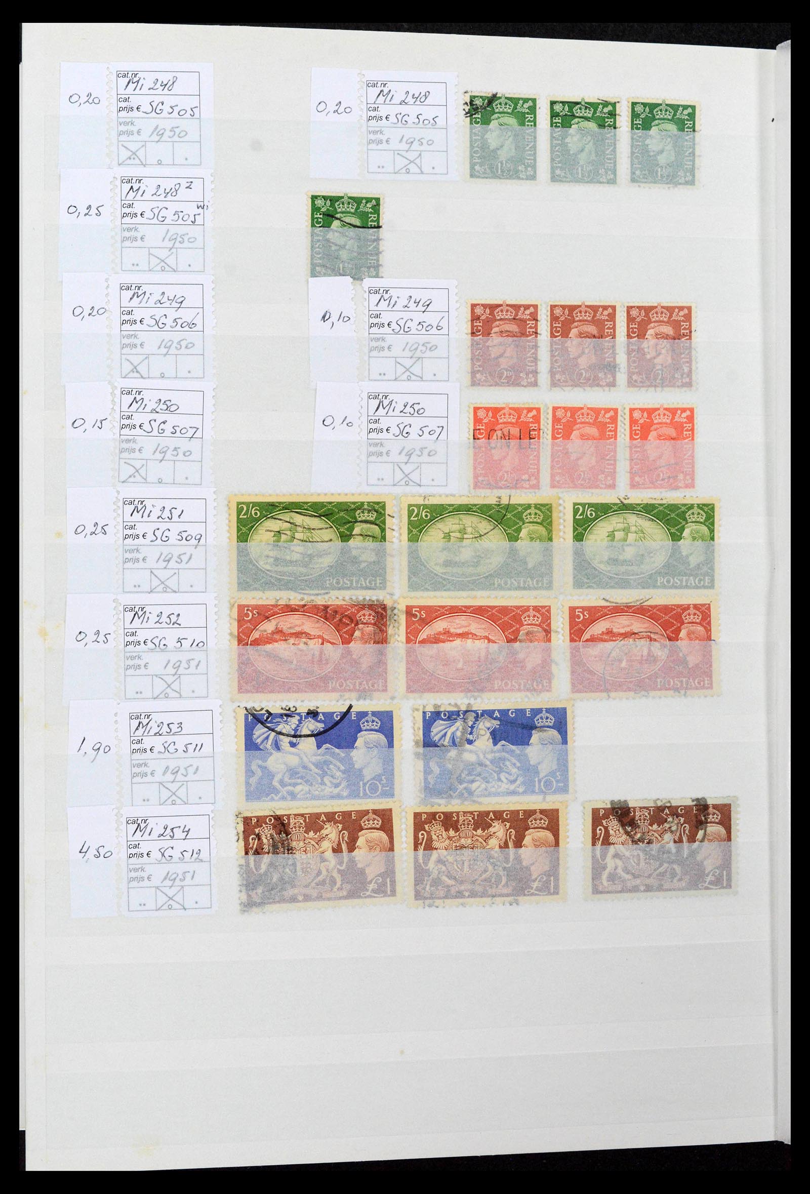 38724 0034 - Postzegelverzameling 38724 Engeland 1840-1970.