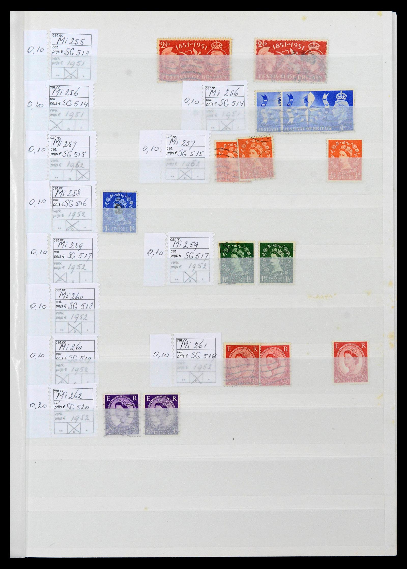 38724 0035 - Postzegelverzameling 38724 Engeland 1840-1970.
