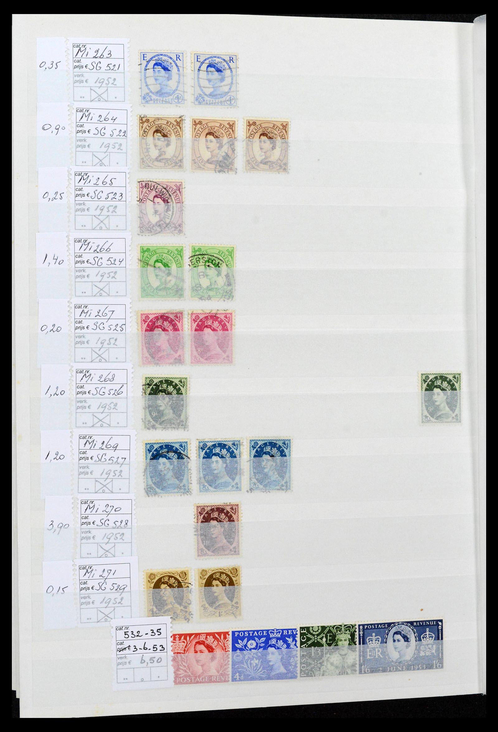 38724 0036 - Postzegelverzameling 38724 Engeland 1840-1970.