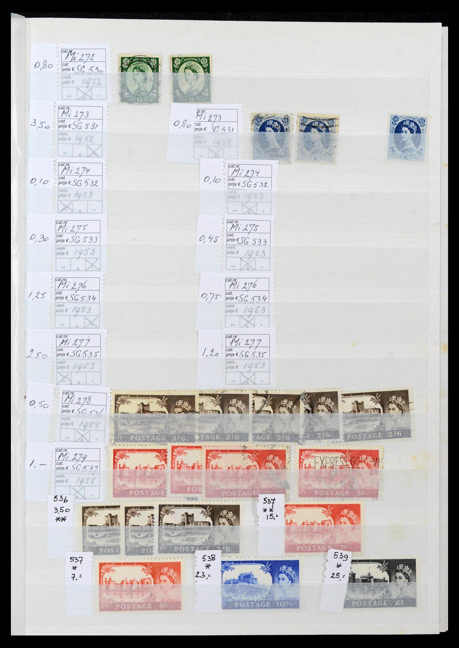 38724 0037 - Postzegelverzameling 38724 Engeland 1840-1970.