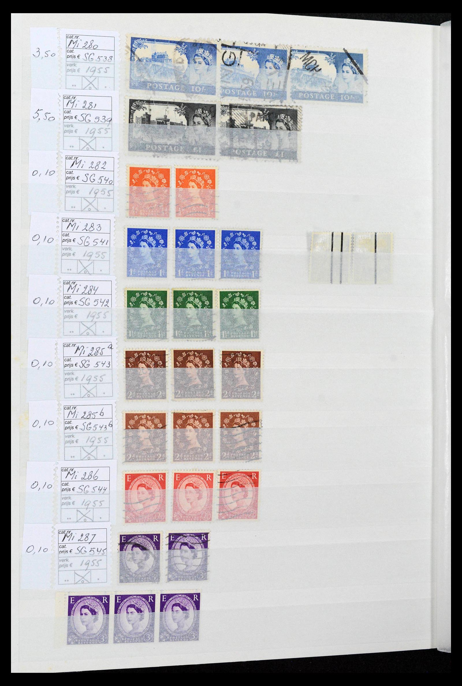 38724 0038 - Postzegelverzameling 38724 Engeland 1840-1970.