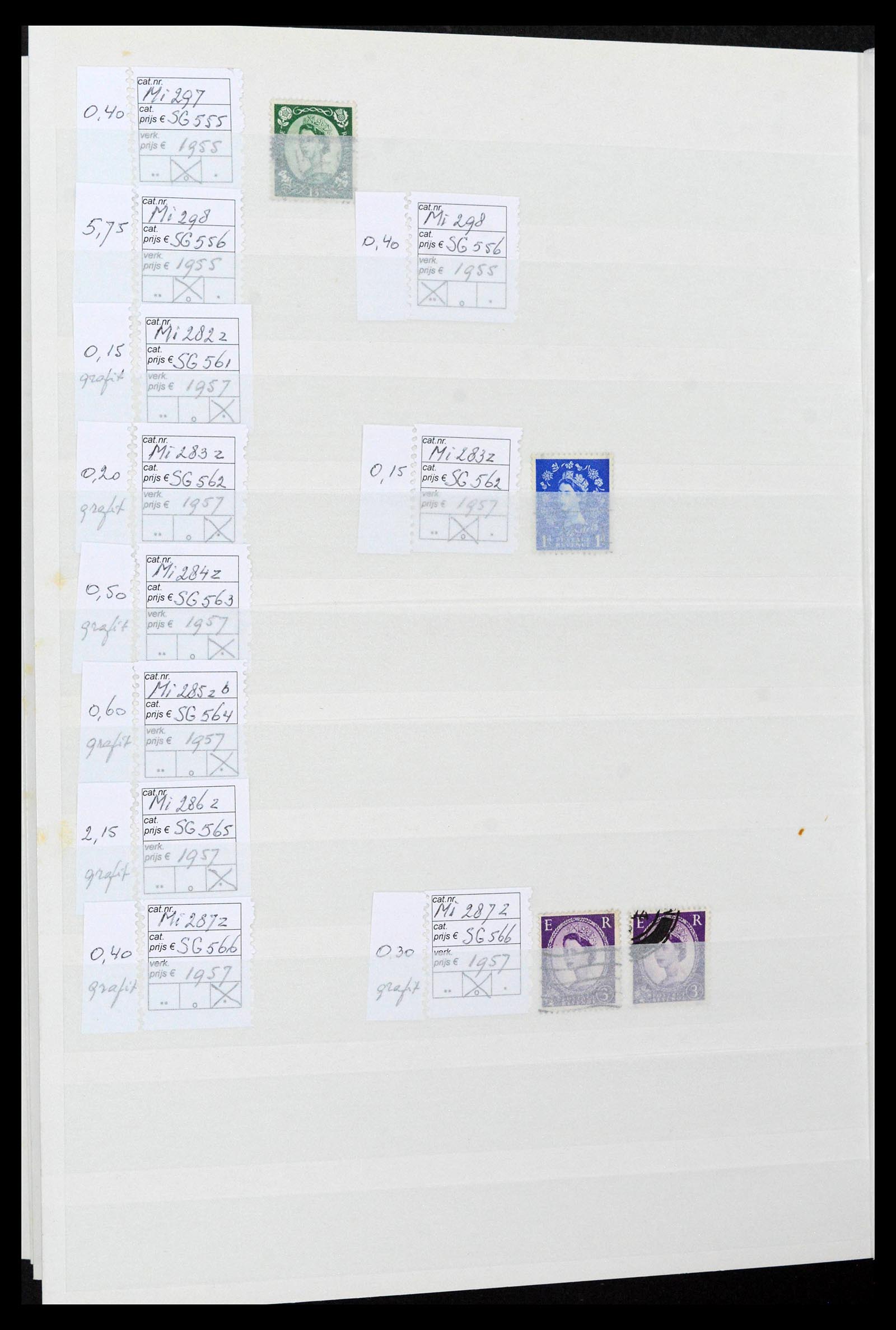 38724 0040 - Postzegelverzameling 38724 Engeland 1840-1970.