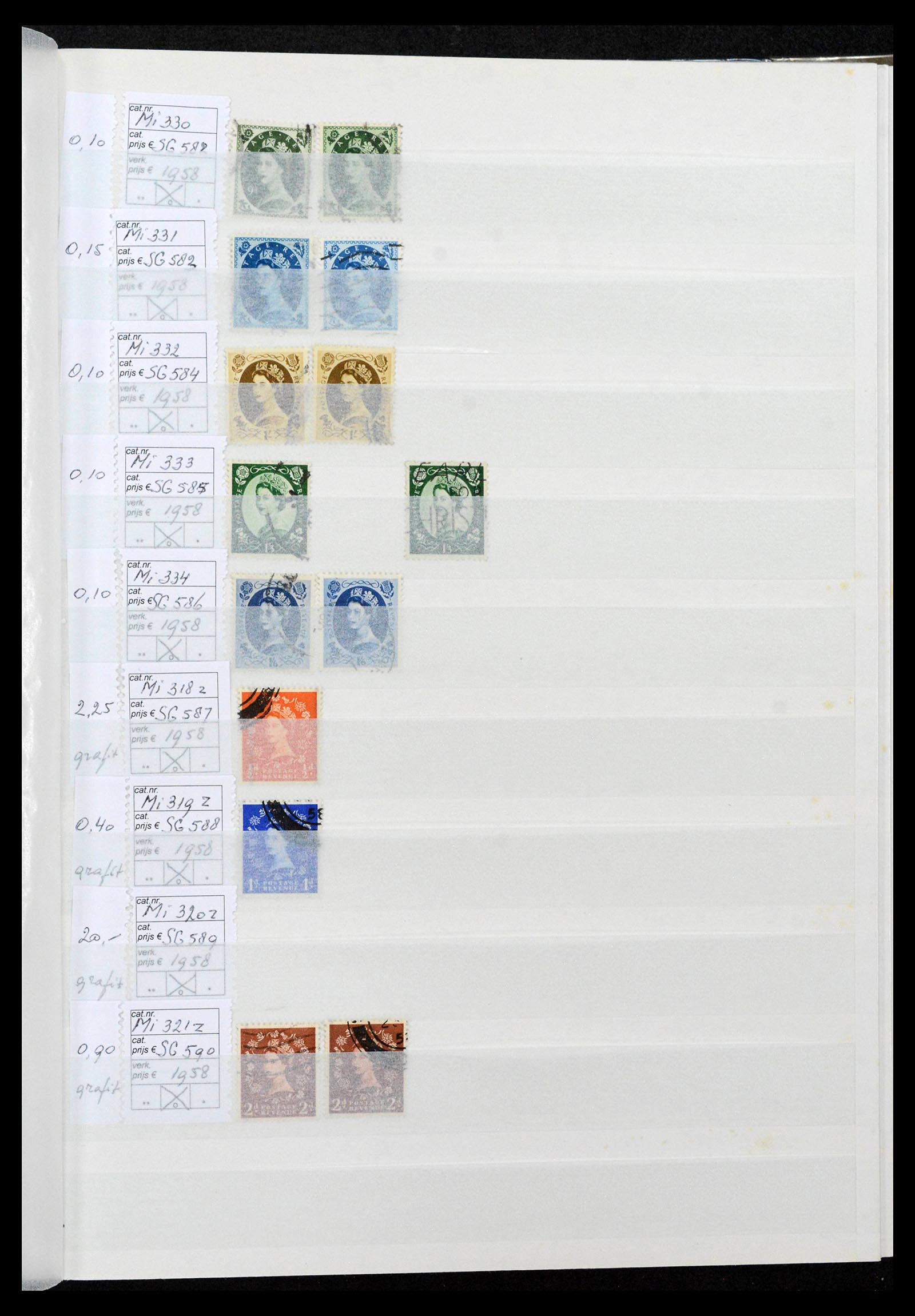 38724 0043 - Postzegelverzameling 38724 Engeland 1840-1970.