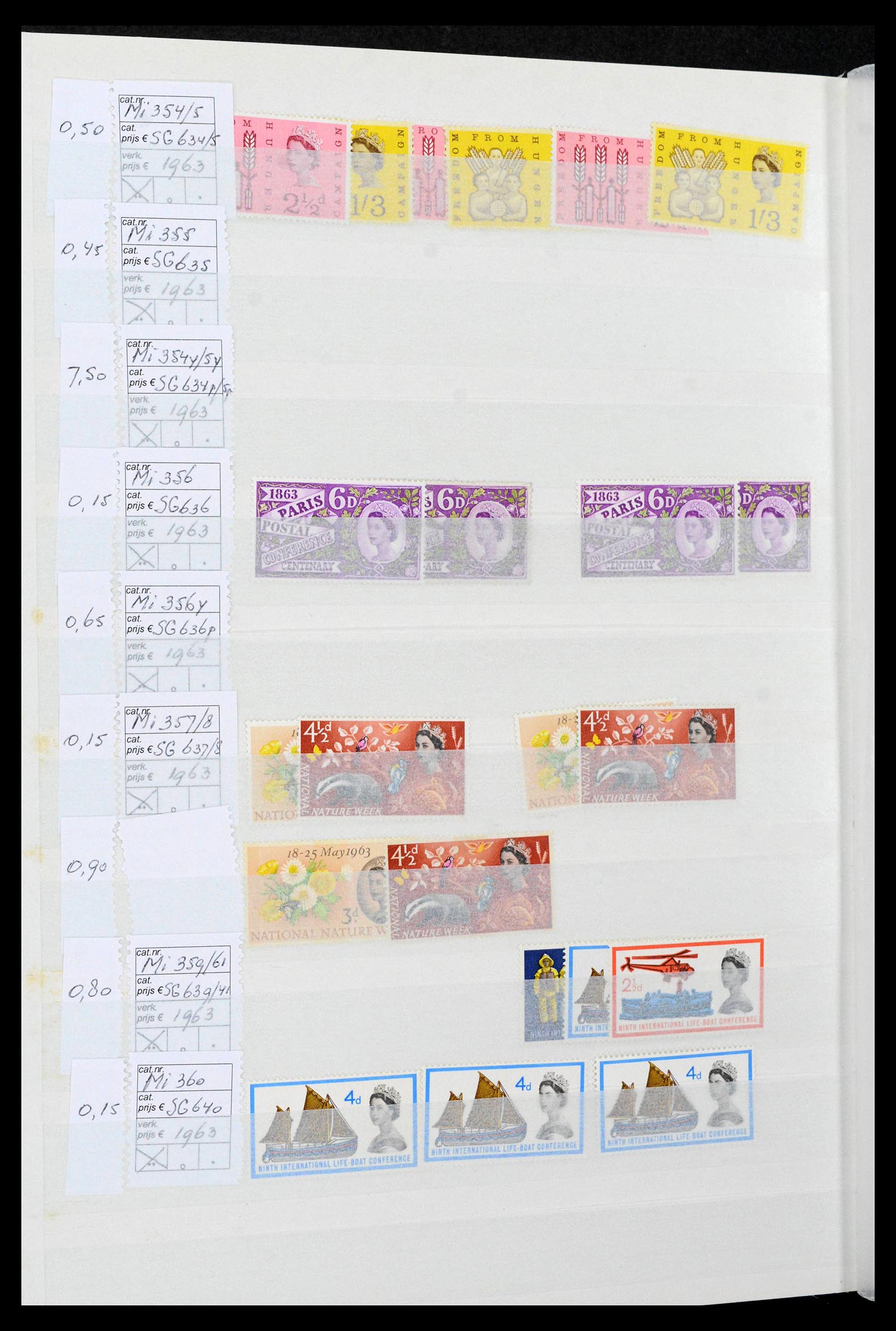 38724 0047 - Postzegelverzameling 38724 Engeland 1840-1970.