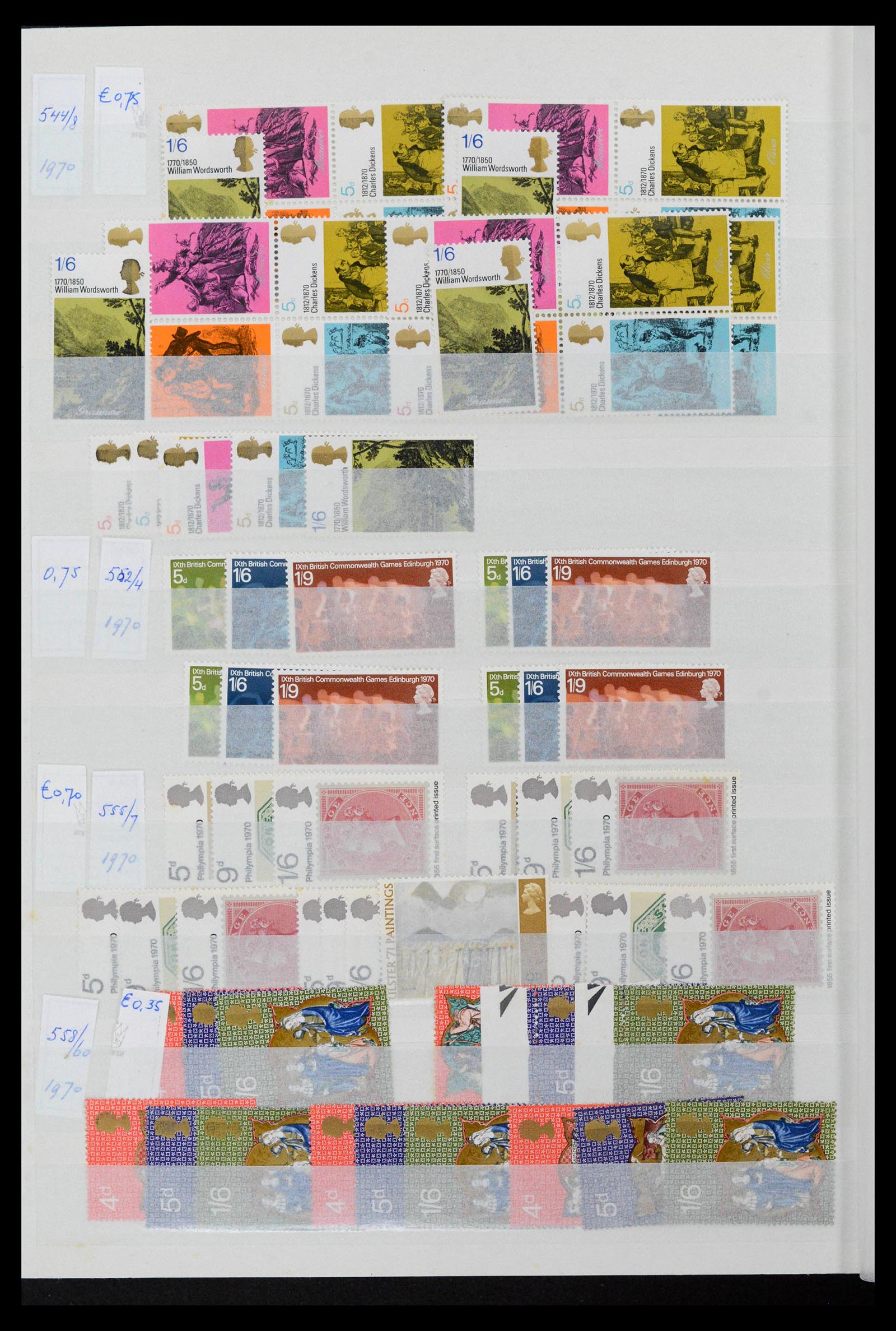 38724 0063 - Postzegelverzameling 38724 Engeland 1840-1970.
