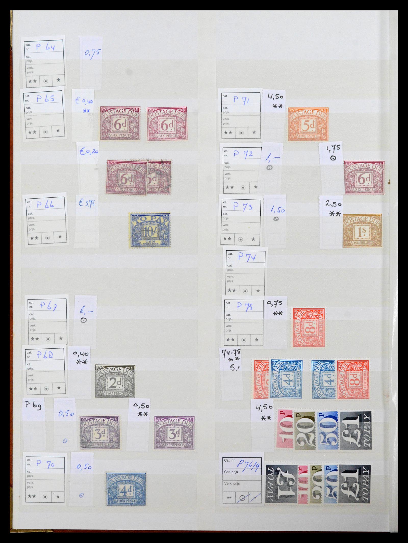 38724 0073 - Postzegelverzameling 38724 Engeland 1840-1970.
