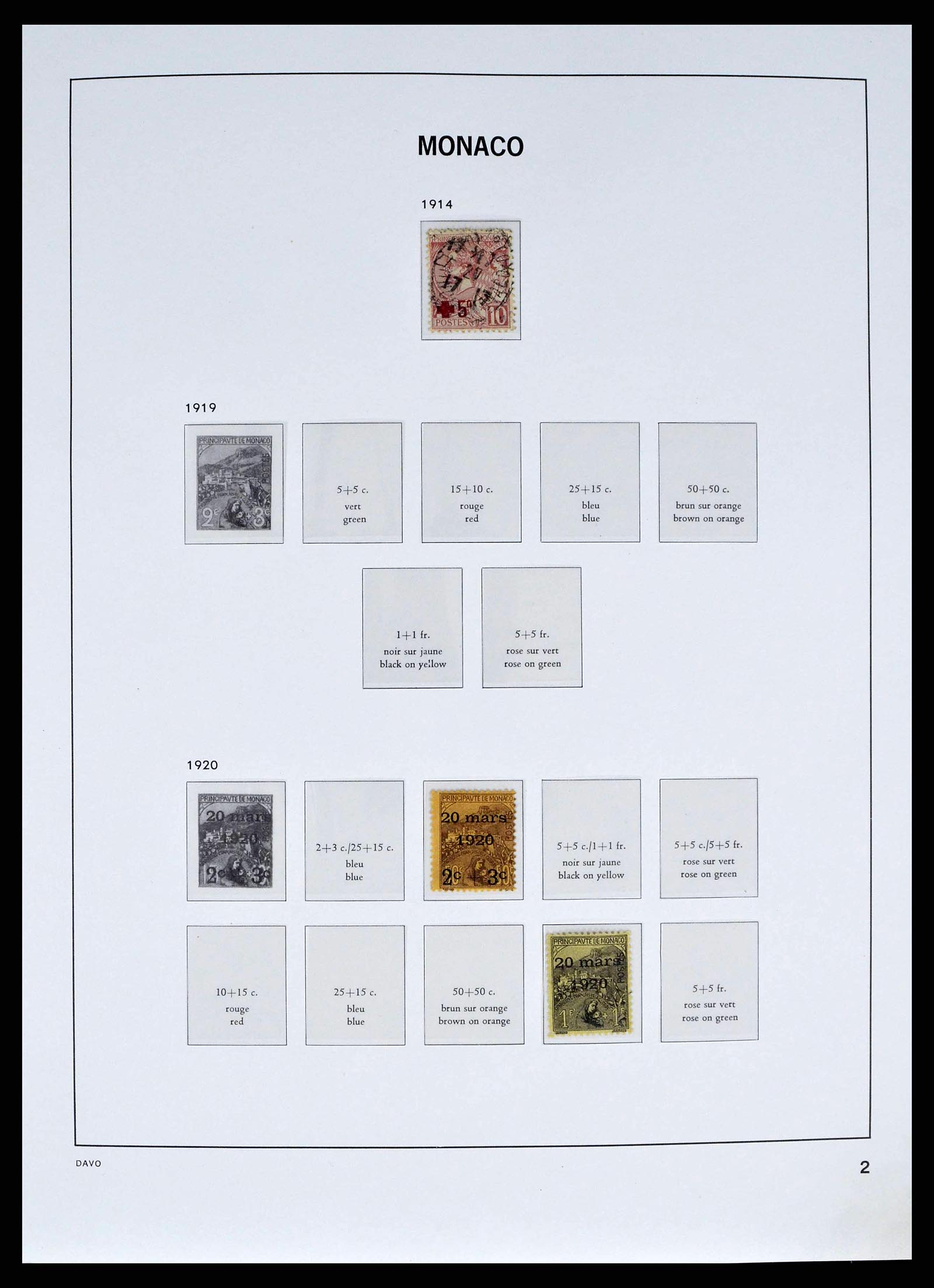 38725 0002 - Stamp collection 38725 Monaco 1885-1997.