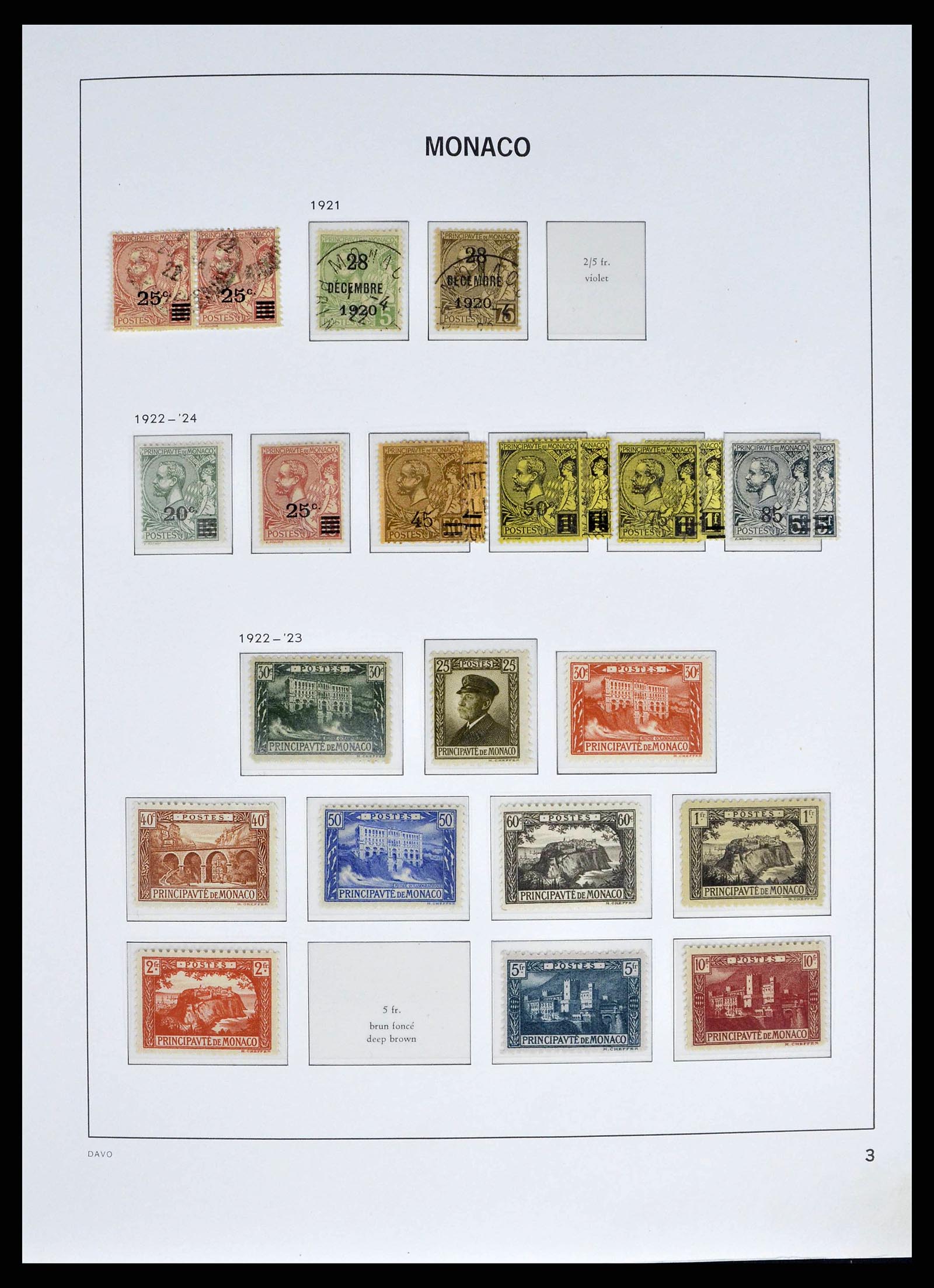 38725 0003 - Postzegelverzameling 38725 Monaco 1885-1997.