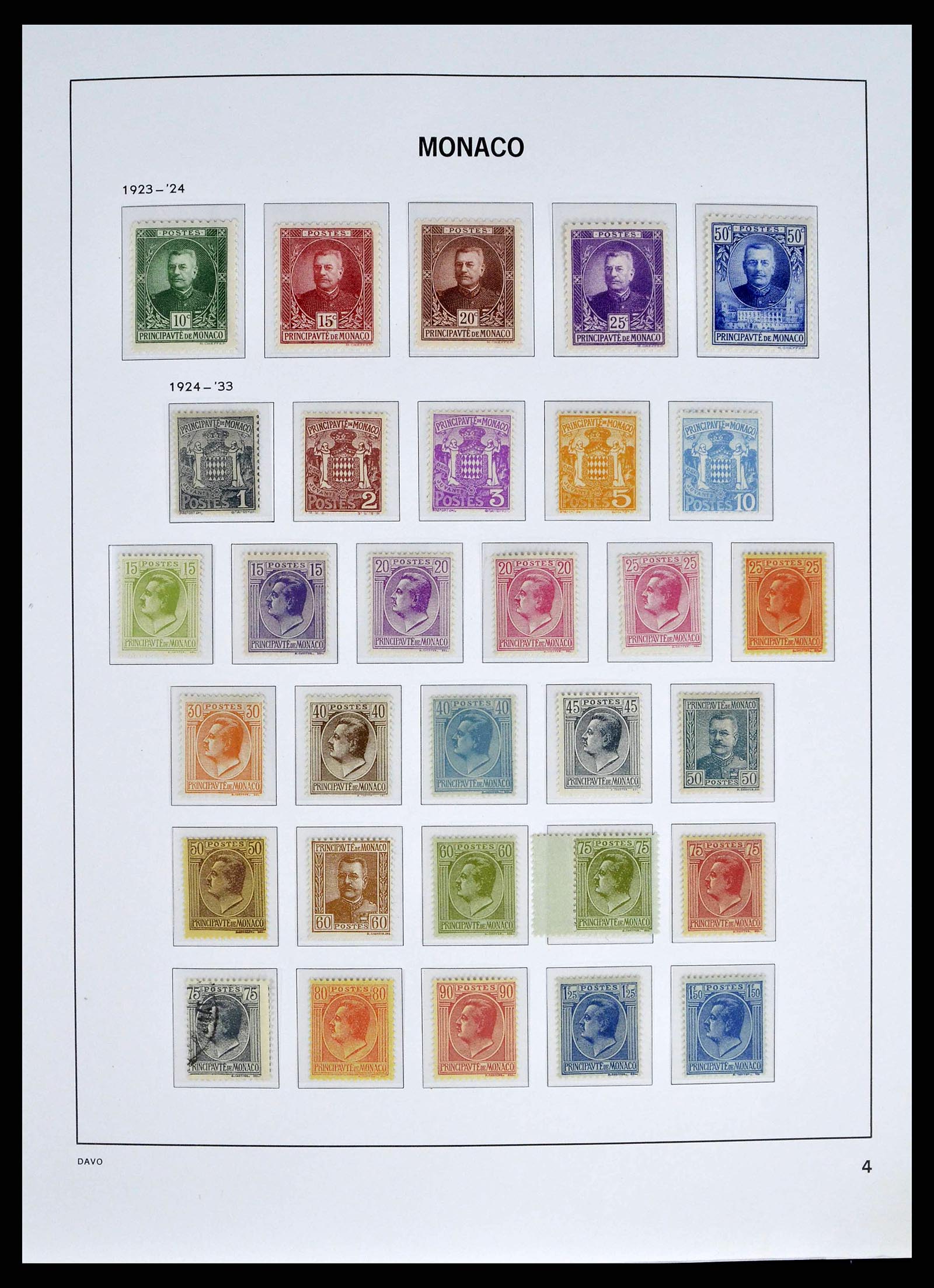 38725 0004 - Postzegelverzameling 38725 Monaco 1885-1997.