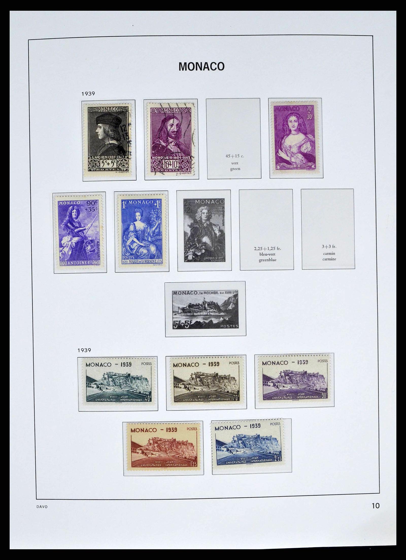 38725 0010 - Stamp collection 38725 Monaco 1885-1997.
