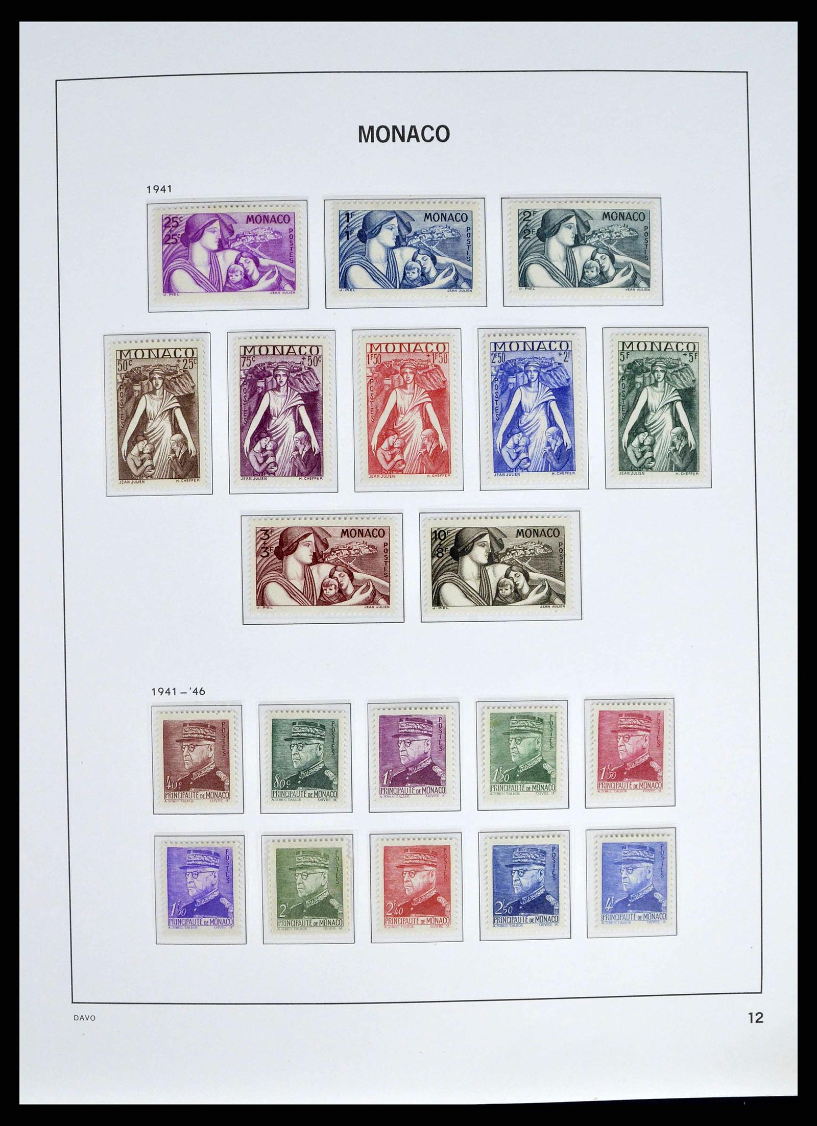 38725 0012 - Postzegelverzameling 38725 Monaco 1885-1997.