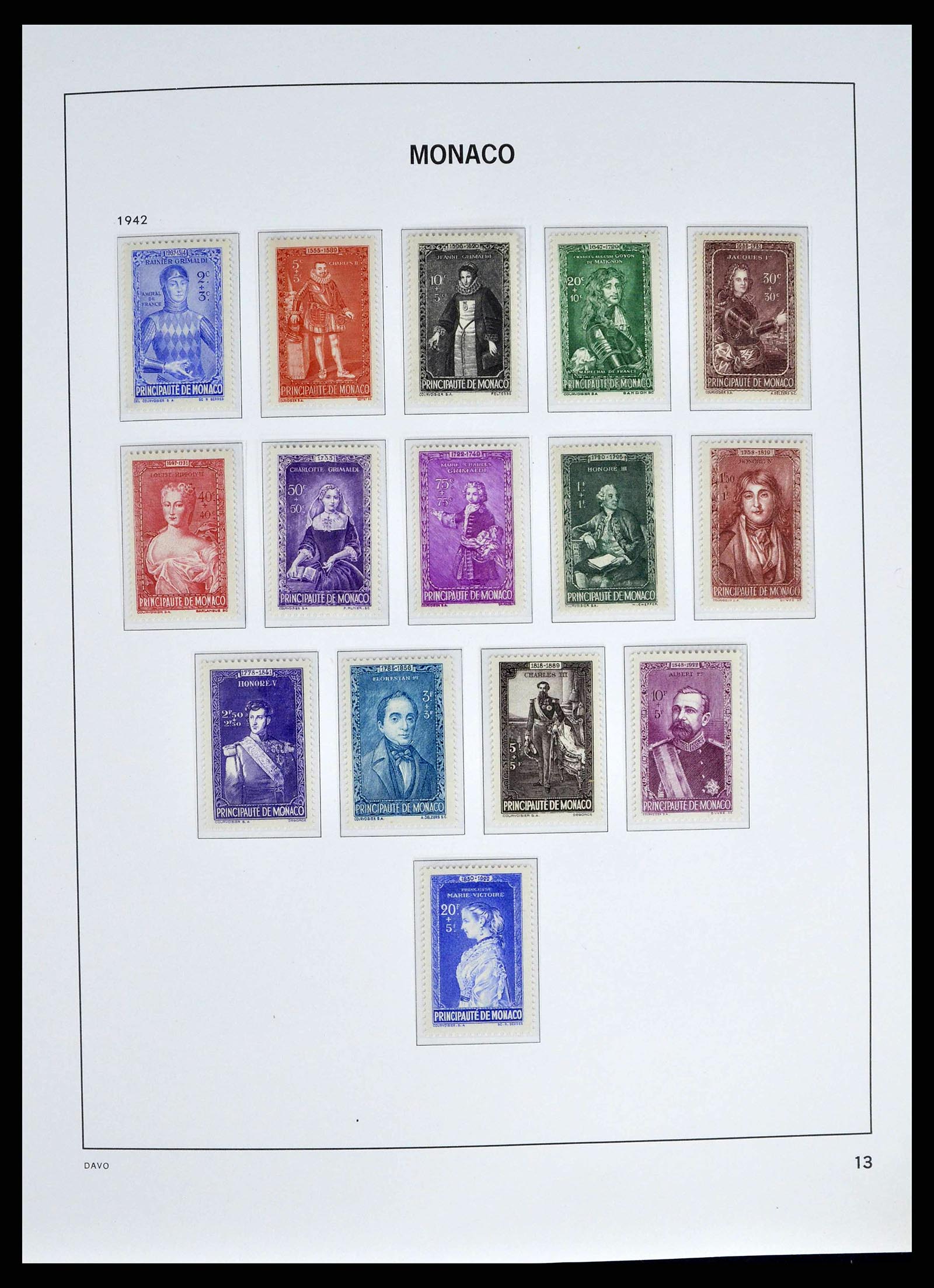 38725 0013 - Stamp collection 38725 Monaco 1885-1997.
