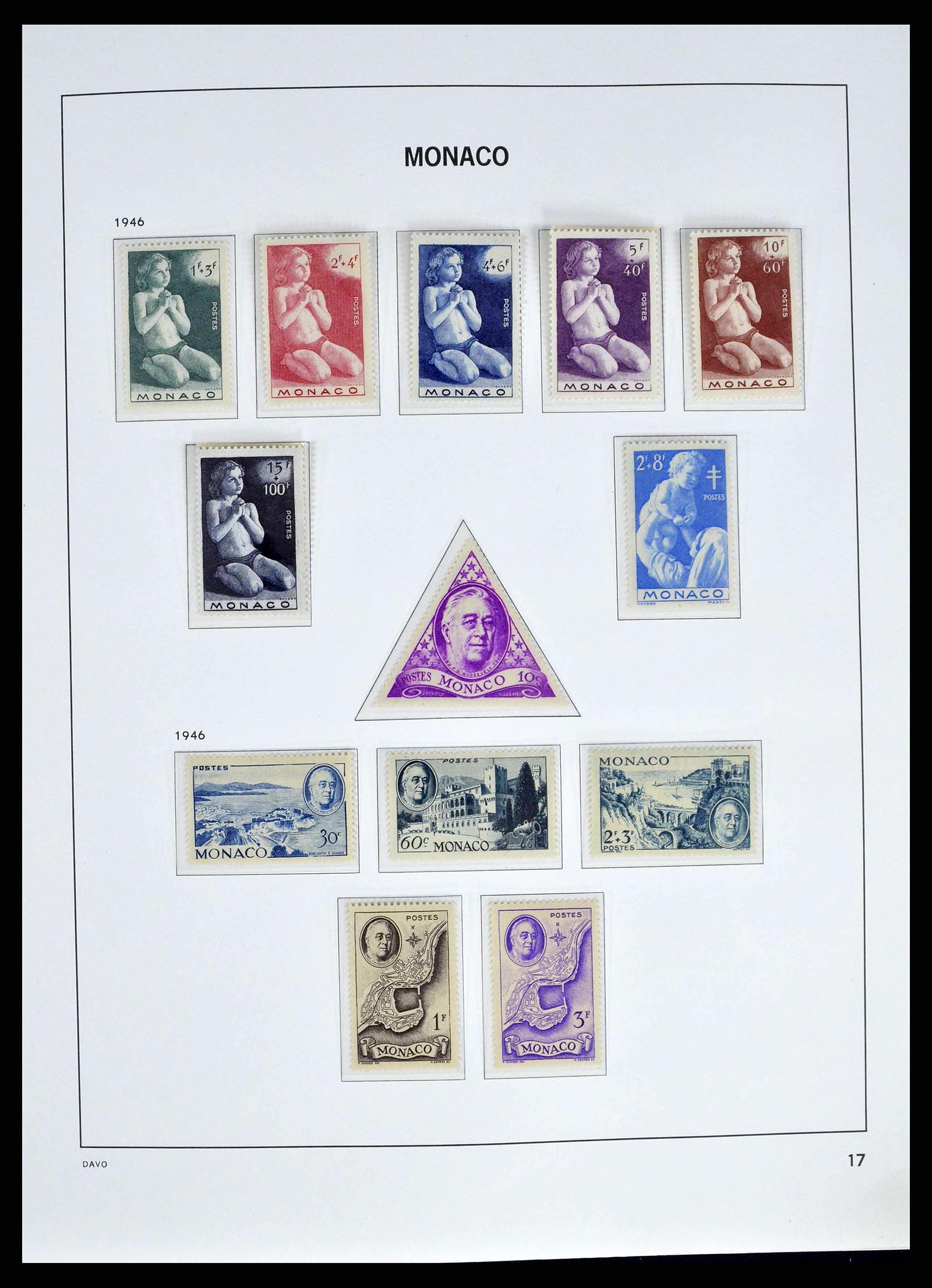 38725 0017 - Postzegelverzameling 38725 Monaco 1885-1997.