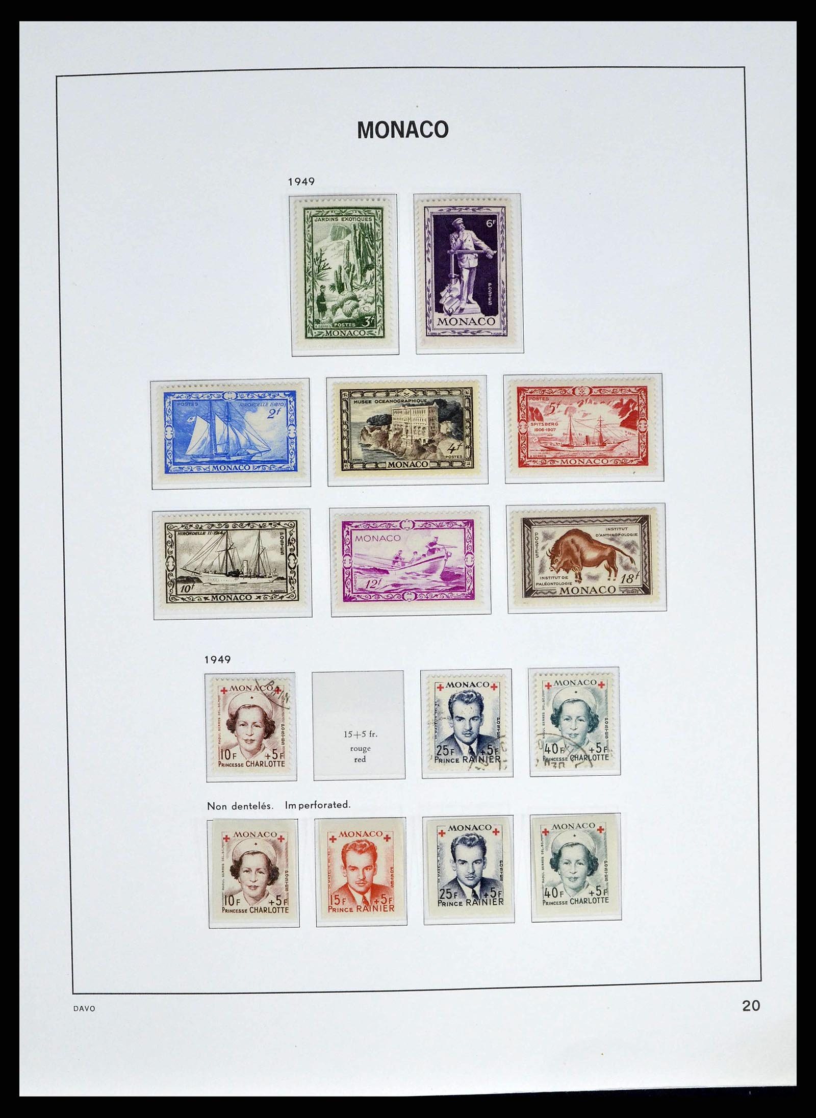 38725 0020 - Postzegelverzameling 38725 Monaco 1885-1997.