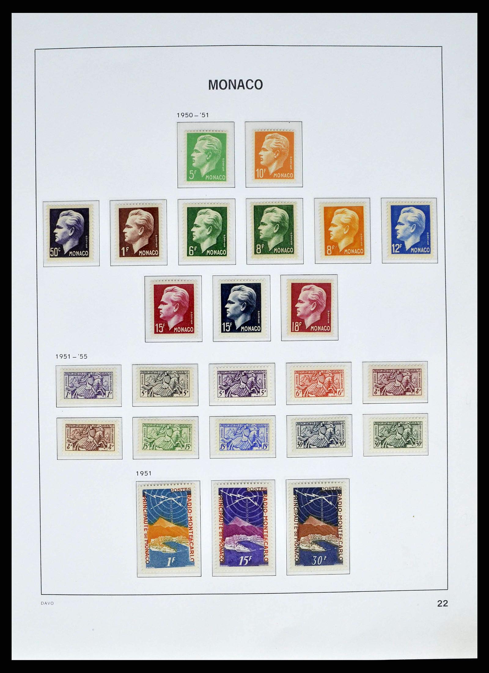 38725 0022 - Postzegelverzameling 38725 Monaco 1885-1997.