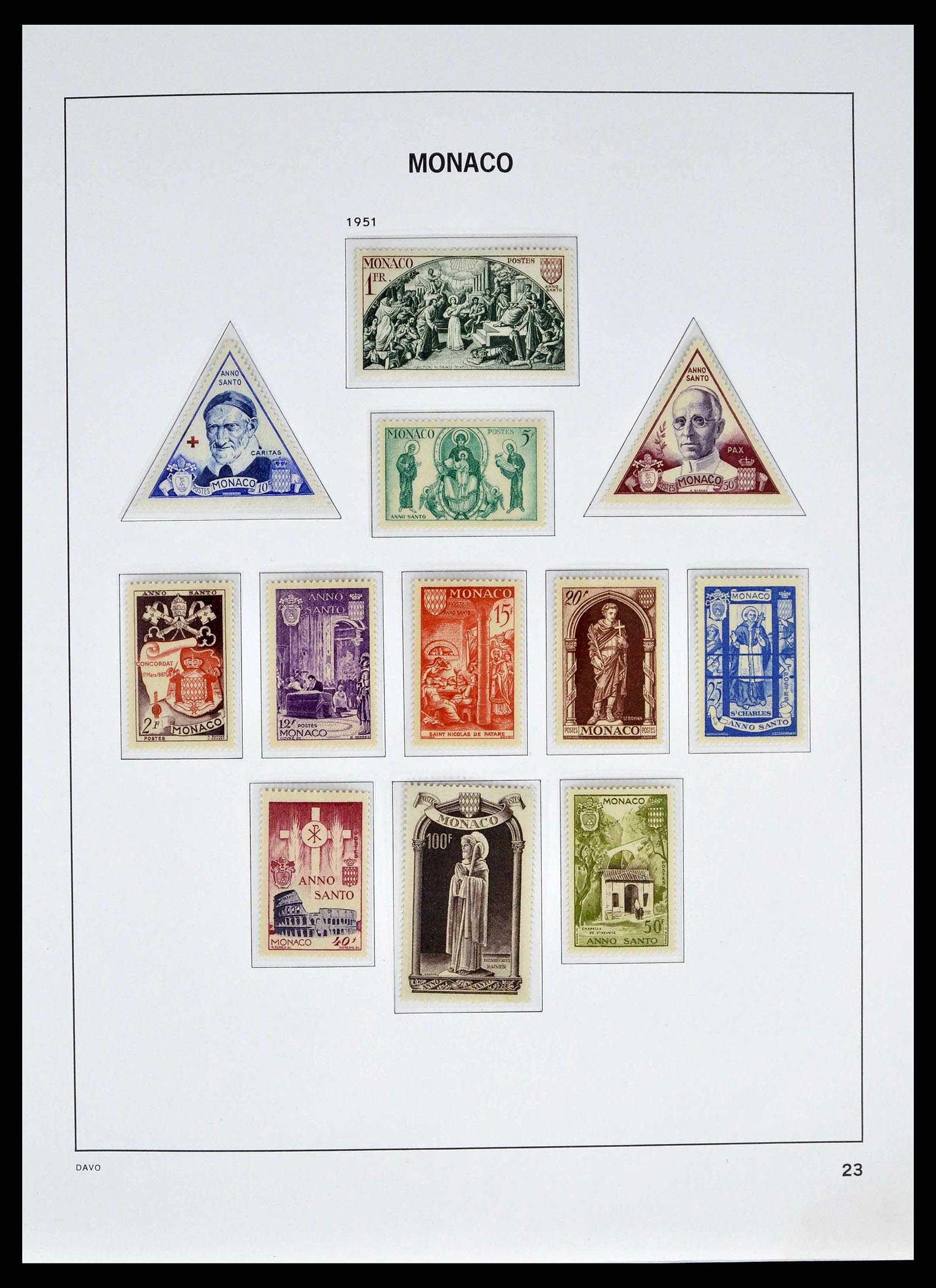 38725 0023 - Postzegelverzameling 38725 Monaco 1885-1997.