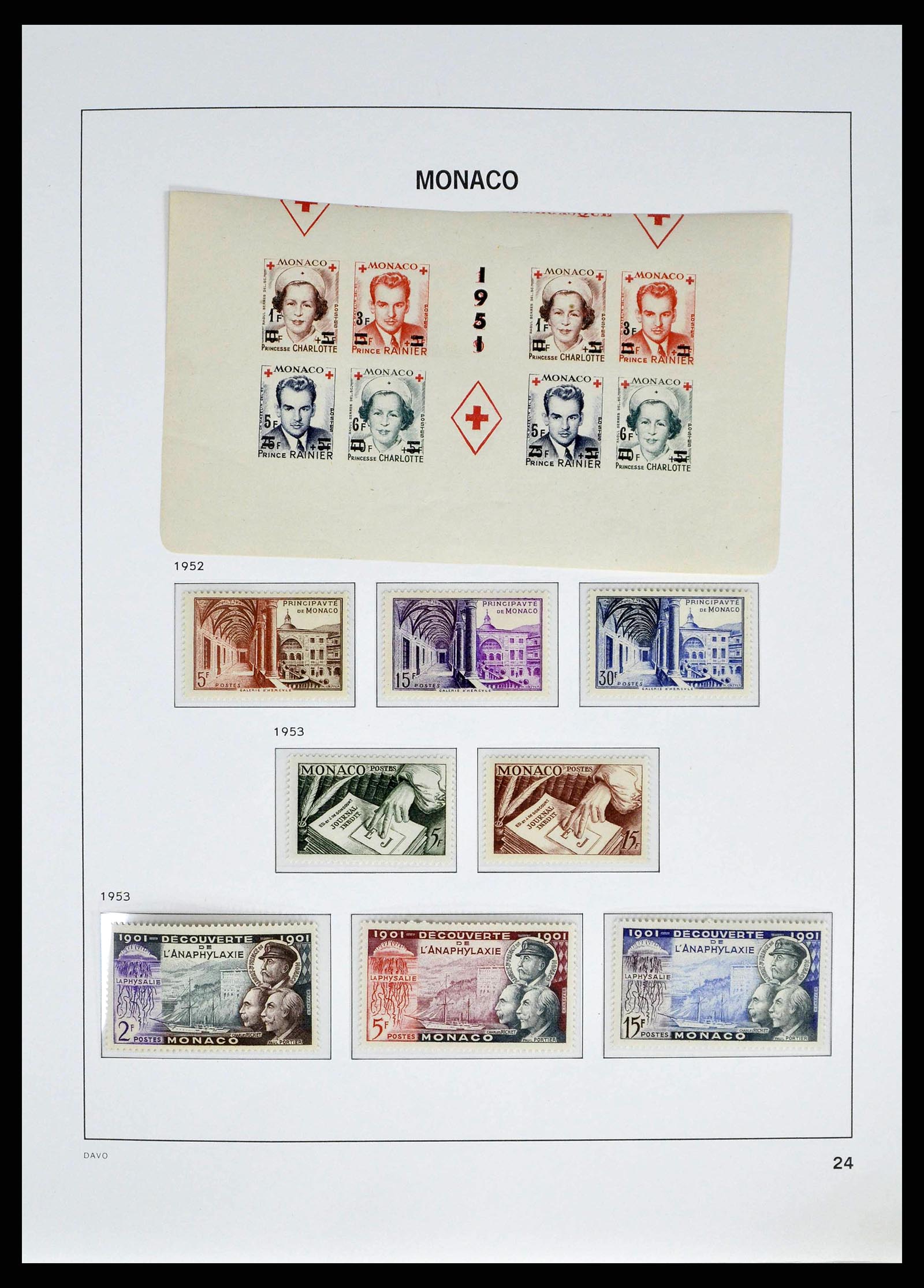 38725 0024 - Postzegelverzameling 38725 Monaco 1885-1997.