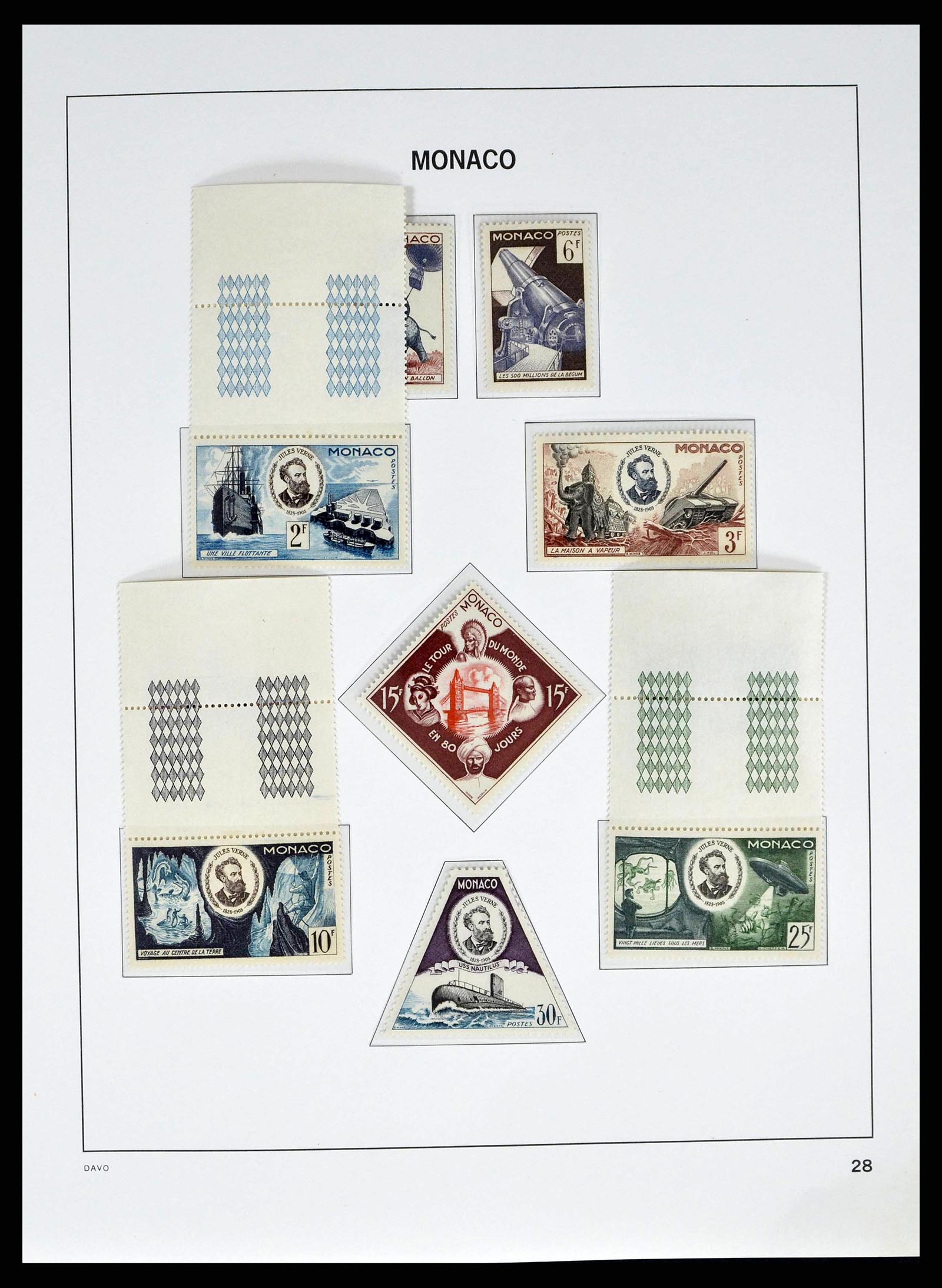38725 0028 - Postzegelverzameling 38725 Monaco 1885-1997.
