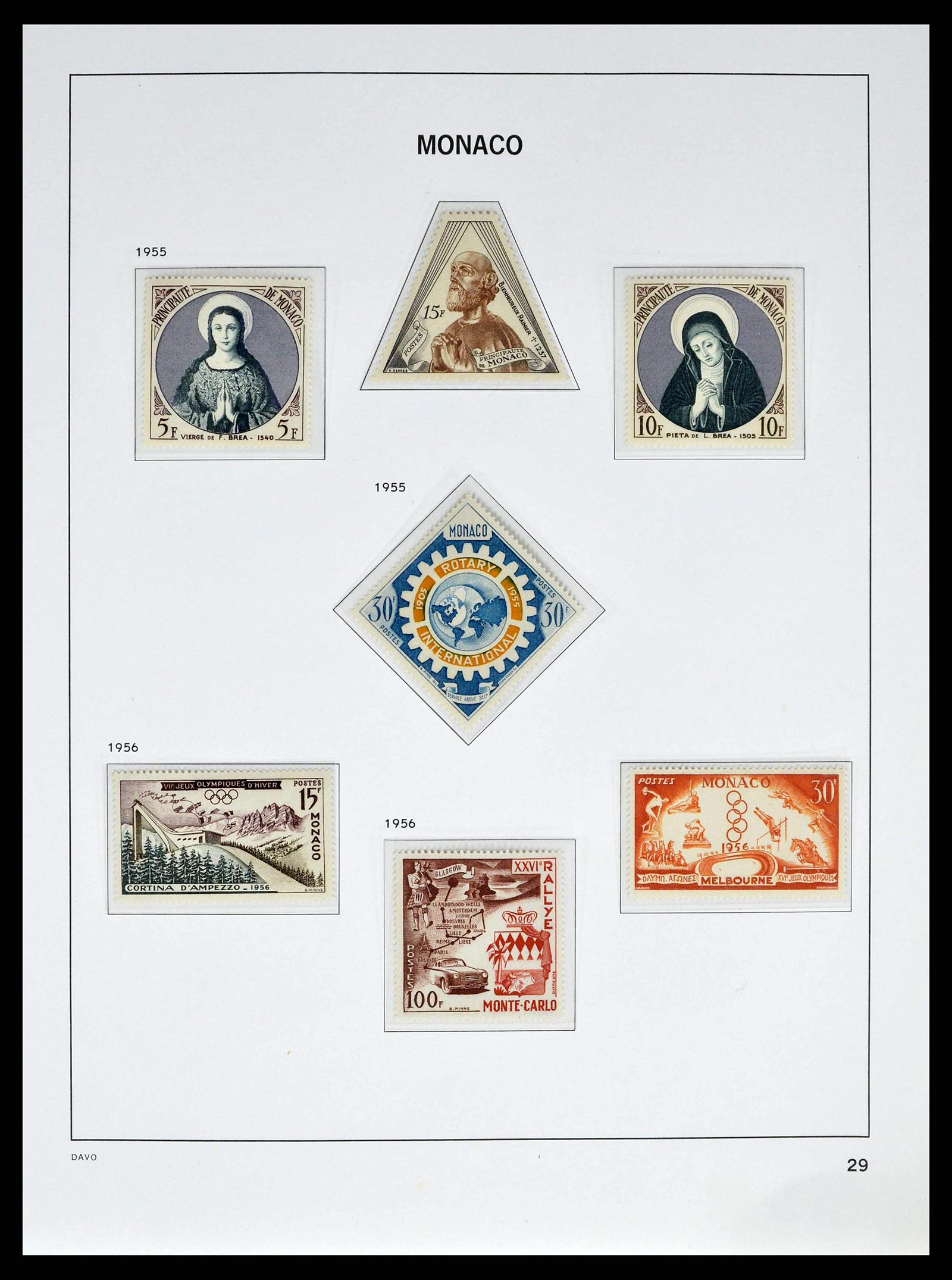 38725 0029 - Postzegelverzameling 38725 Monaco 1885-1997.