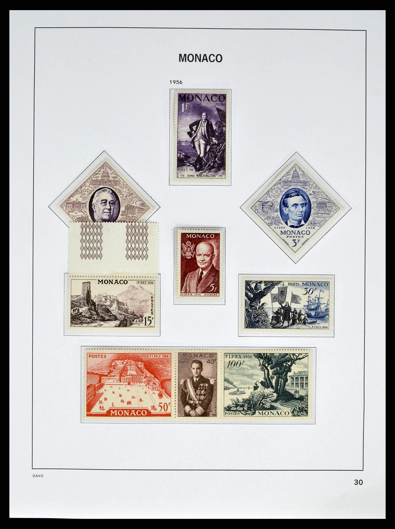 38725 0030 - Stamp collection 38725 Monaco 1885-1997.