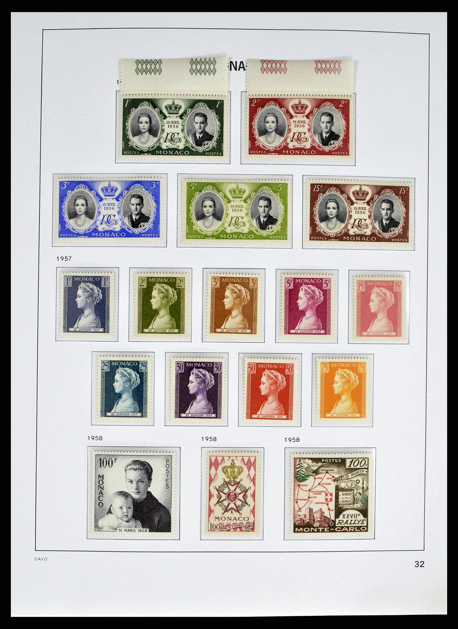 38725 0032 - Postzegelverzameling 38725 Monaco 1885-1997.