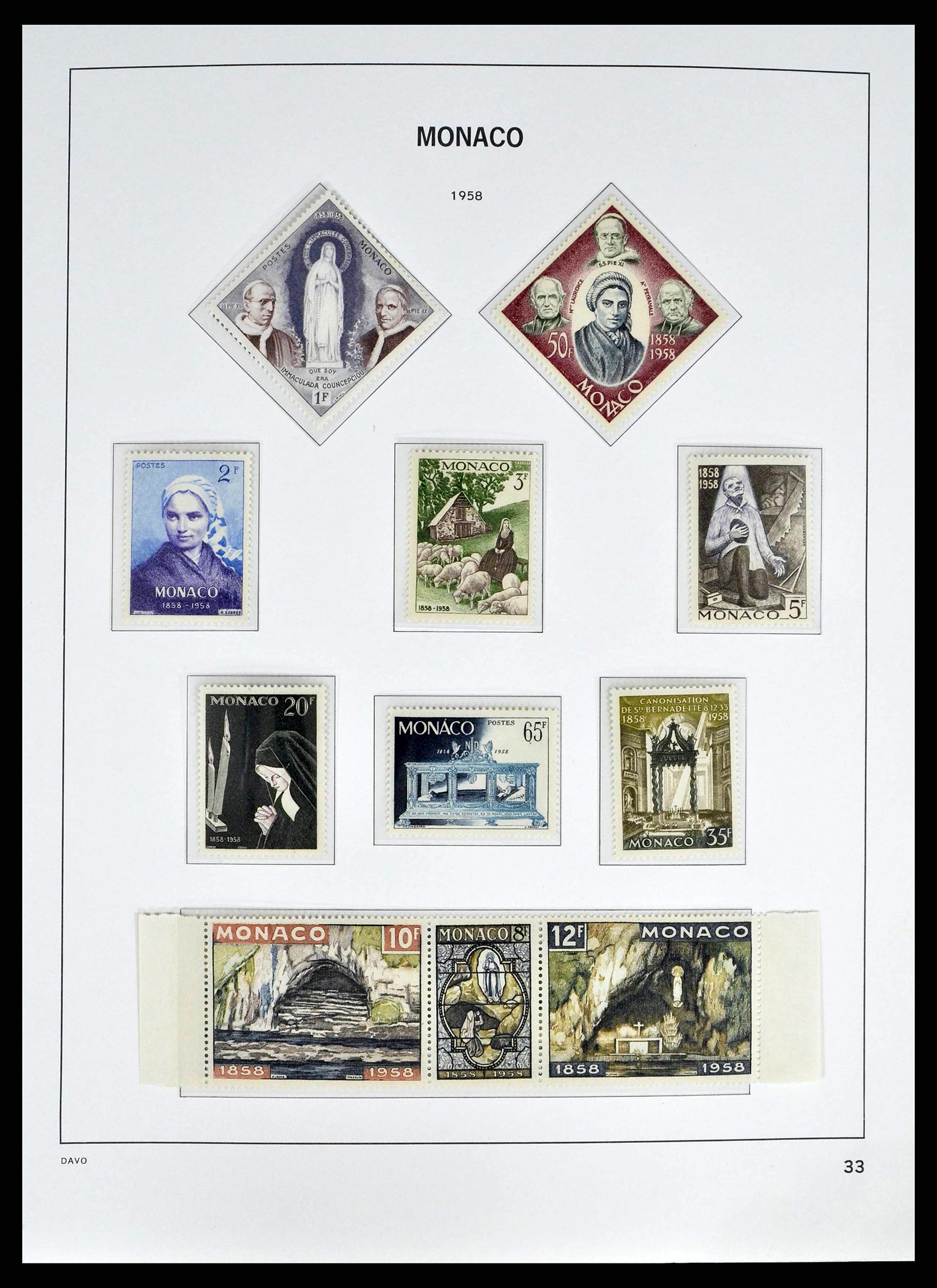 38725 0033 - Postzegelverzameling 38725 Monaco 1885-1997.