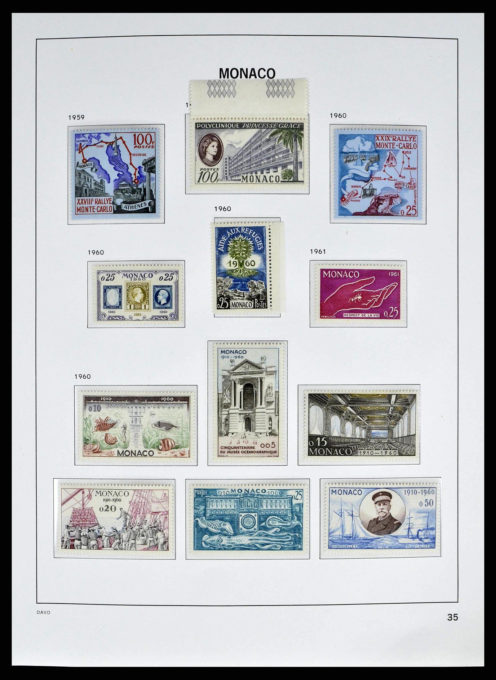 38725 0035 - Stamp collection 38725 Monaco 1885-1997.