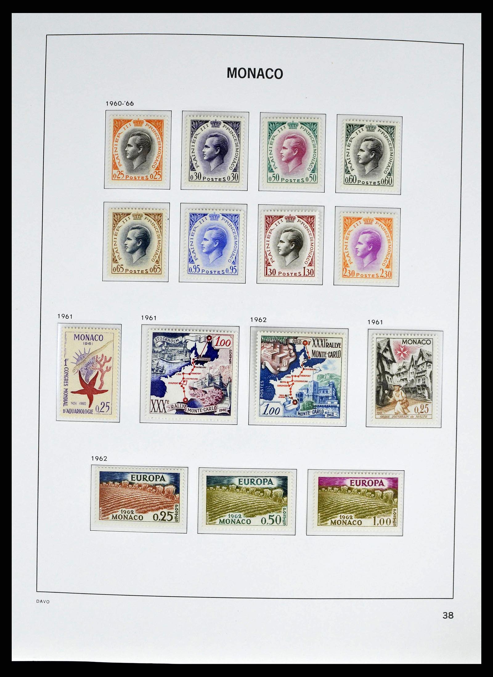 38725 0038 - Postzegelverzameling 38725 Monaco 1885-1997.