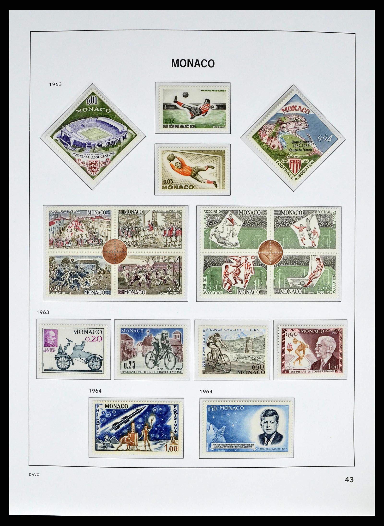 38725 0043 - Stamp collection 38725 Monaco 1885-1997.