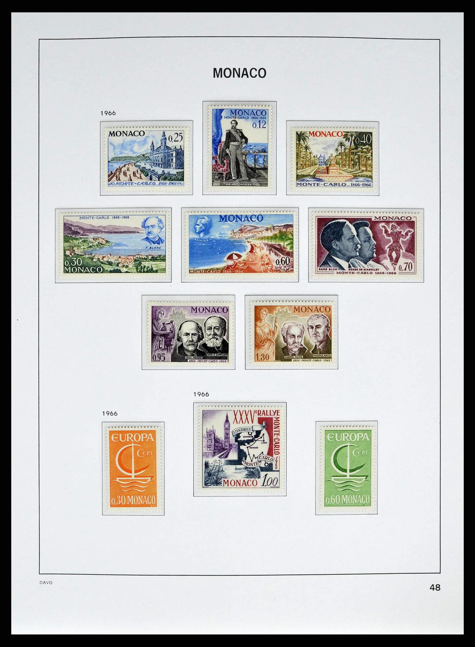 38725 0048 - Stamp collection 38725 Monaco 1885-1997.