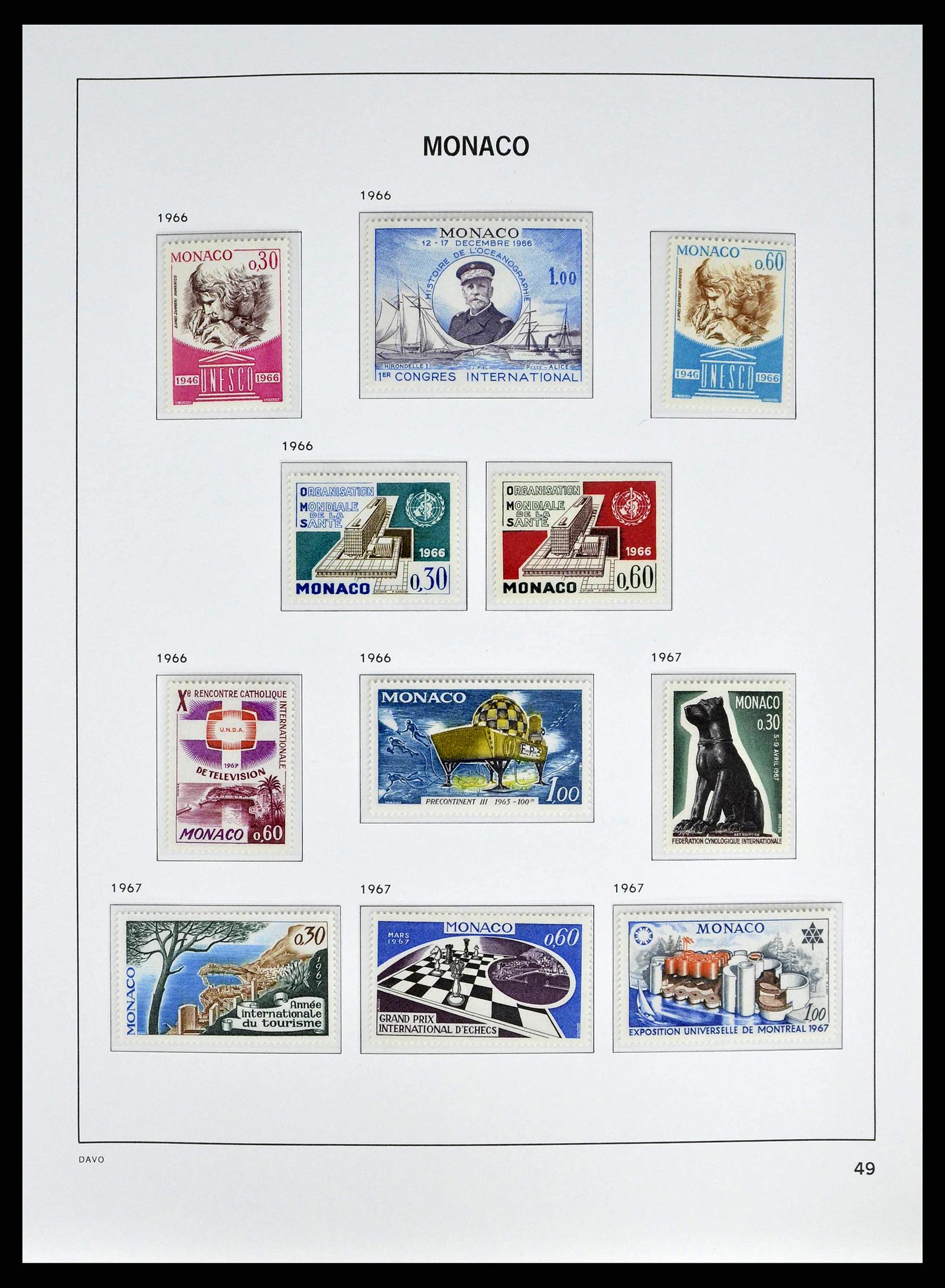 38725 0049 - Stamp collection 38725 Monaco 1885-1997.