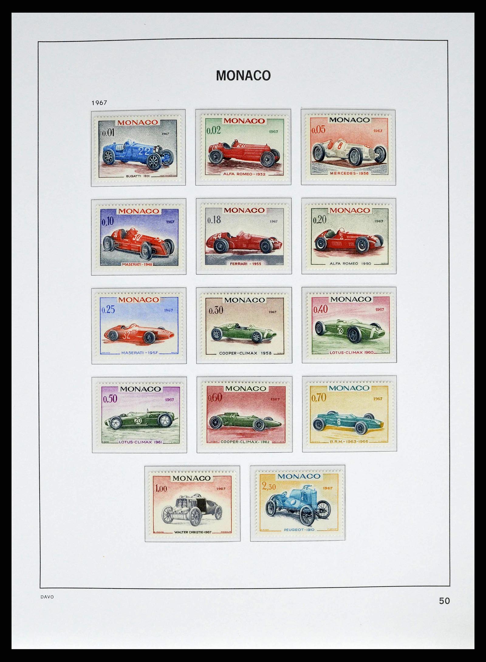 38725 0050 - Stamp collection 38725 Monaco 1885-1997.