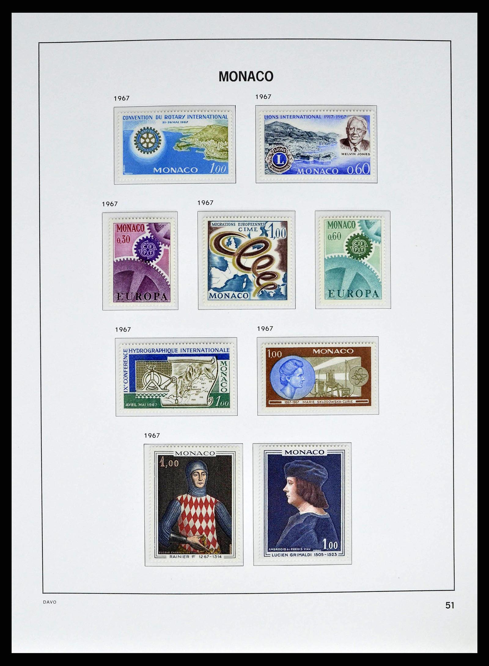 38725 0051 - Stamp collection 38725 Monaco 1885-1997.