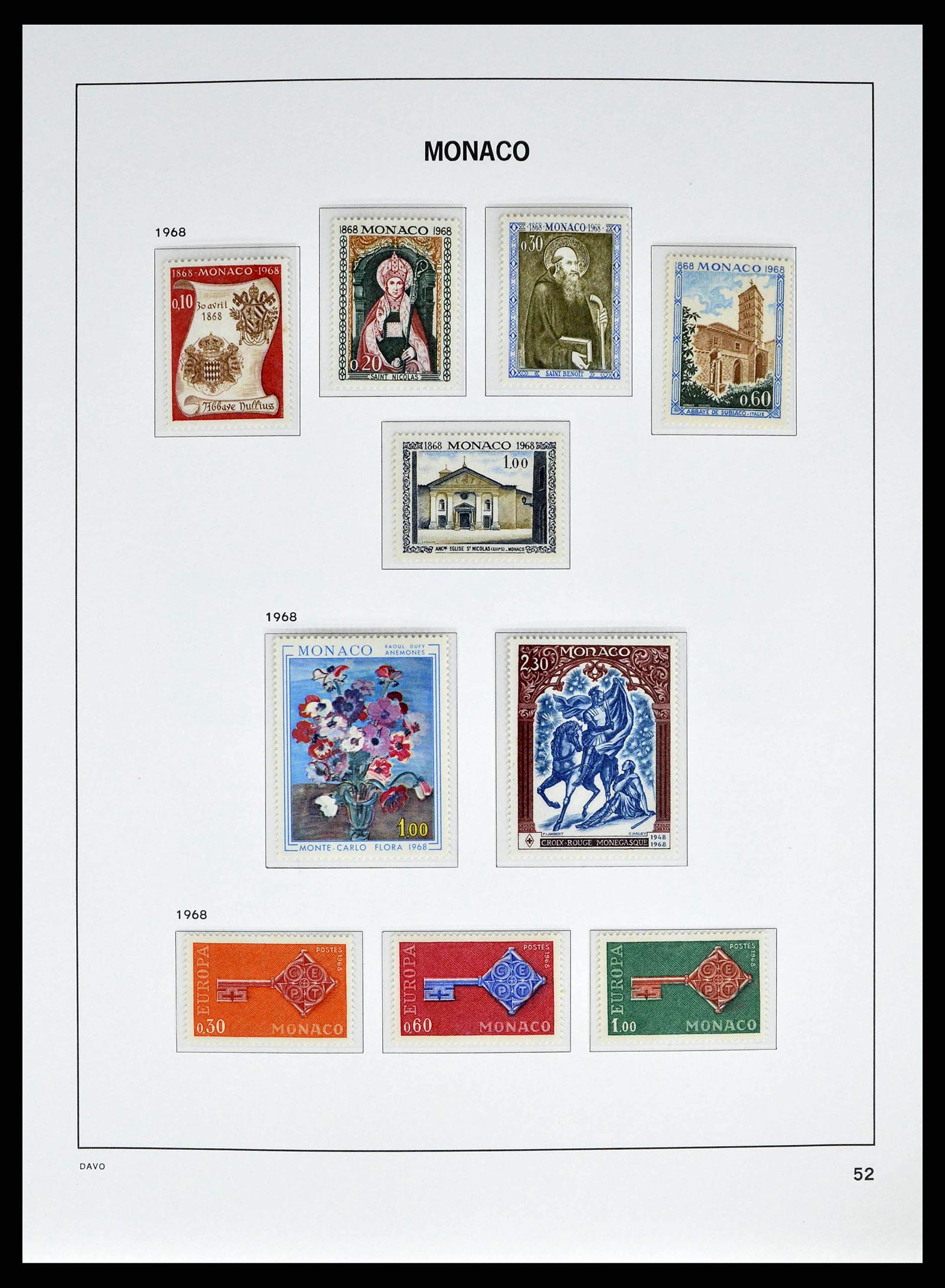 38725 0052 - Stamp collection 38725 Monaco 1885-1997.