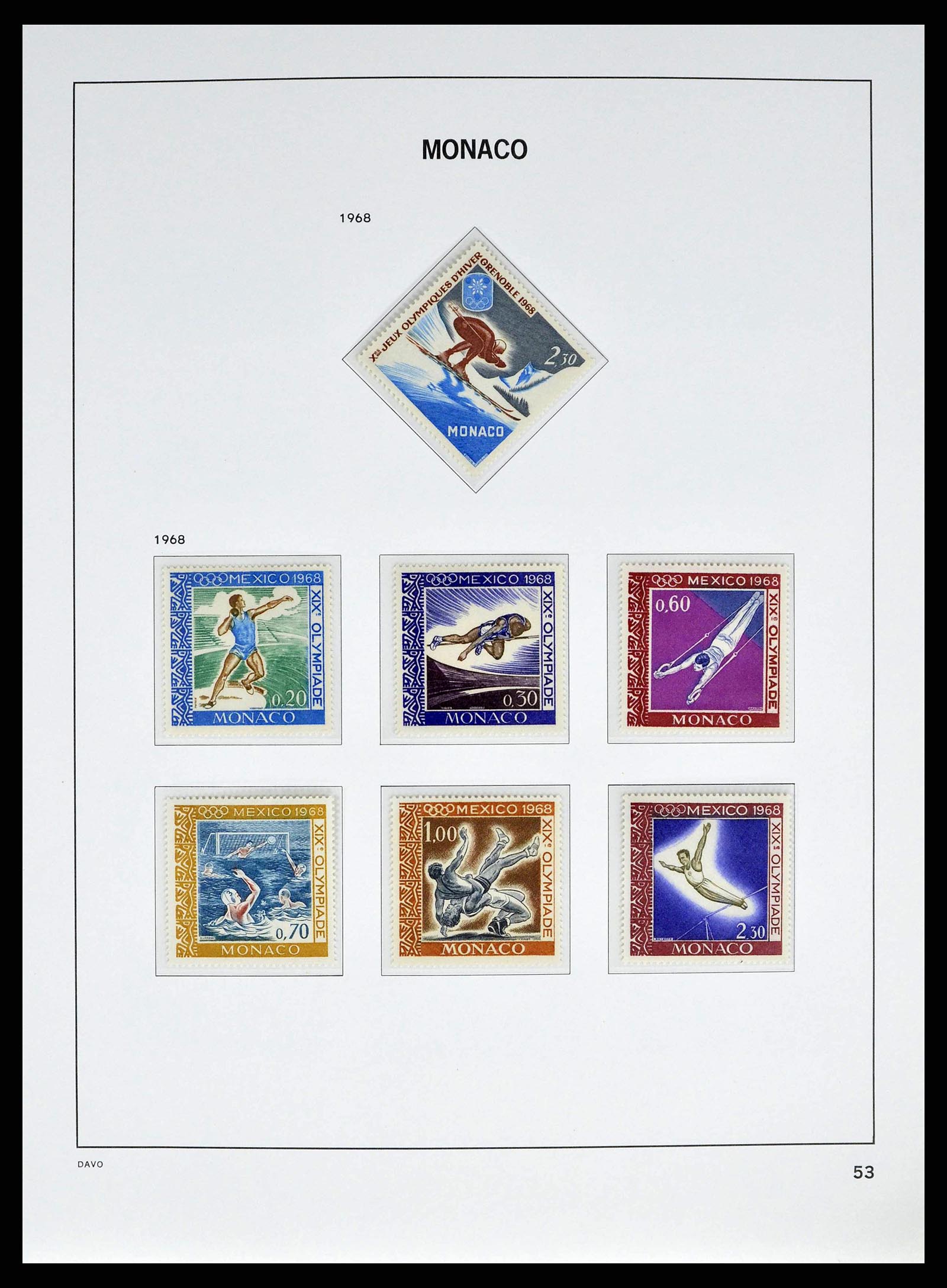 38725 0053 - Stamp collection 38725 Monaco 1885-1997.