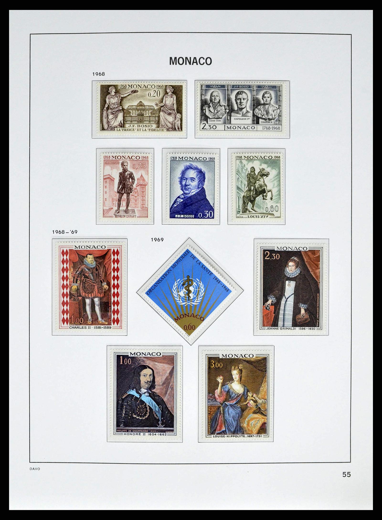 38725 0055 - Stamp collection 38725 Monaco 1885-1997.