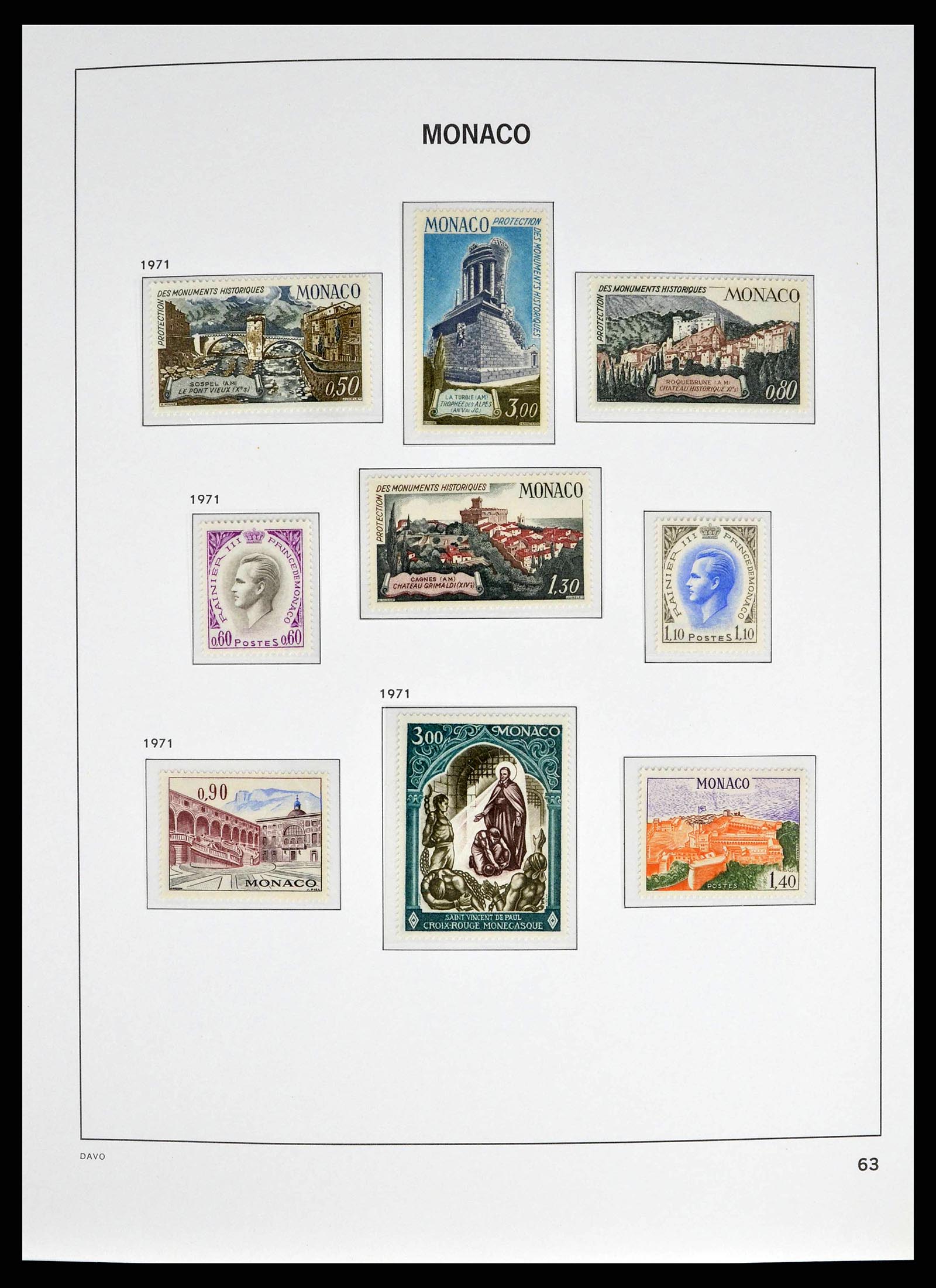 38725 0088 - Stamp collection 38725 Monaco 1885-1997.