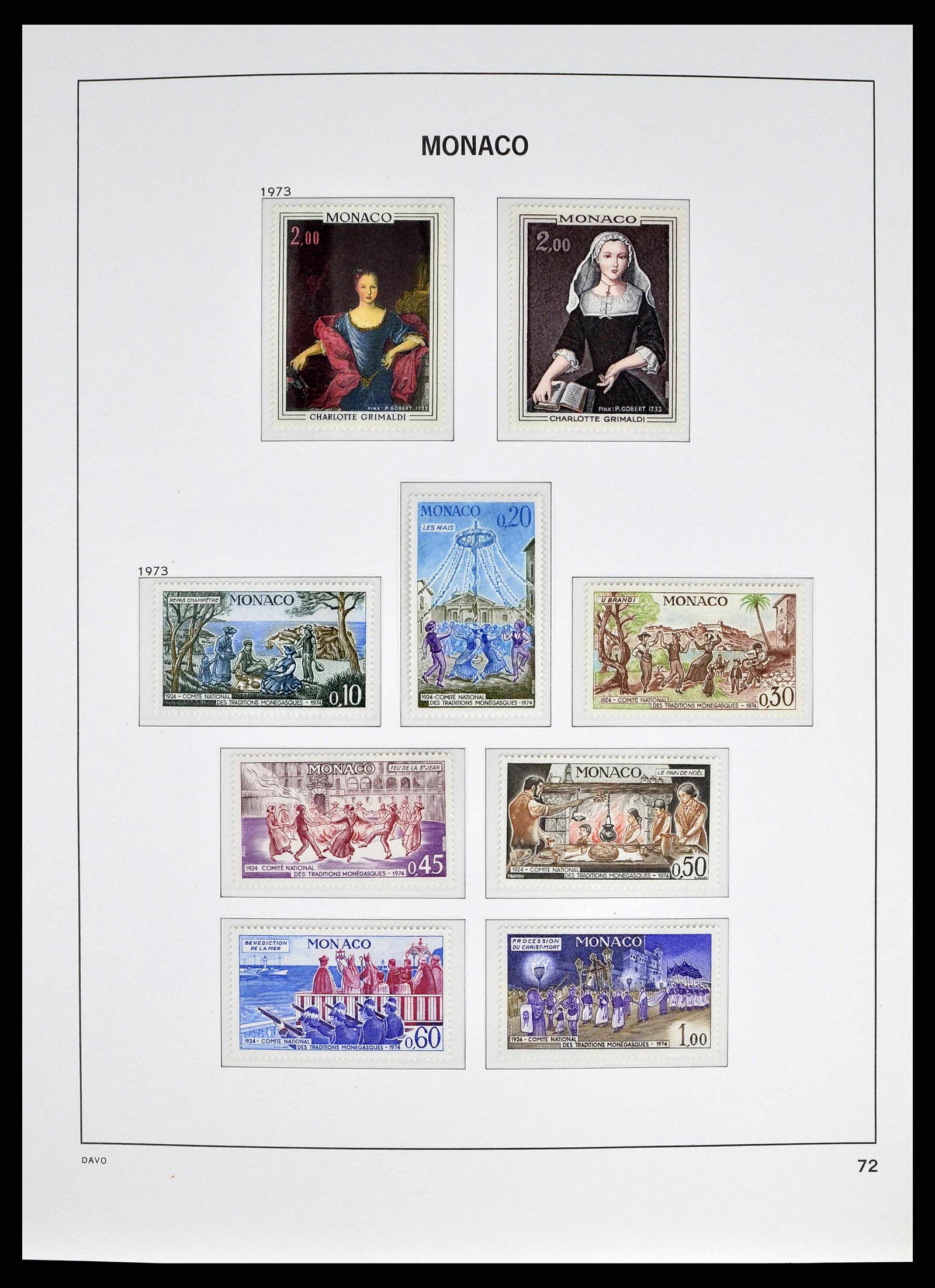 38725 0098 - Stamp collection 38725 Monaco 1885-1997.