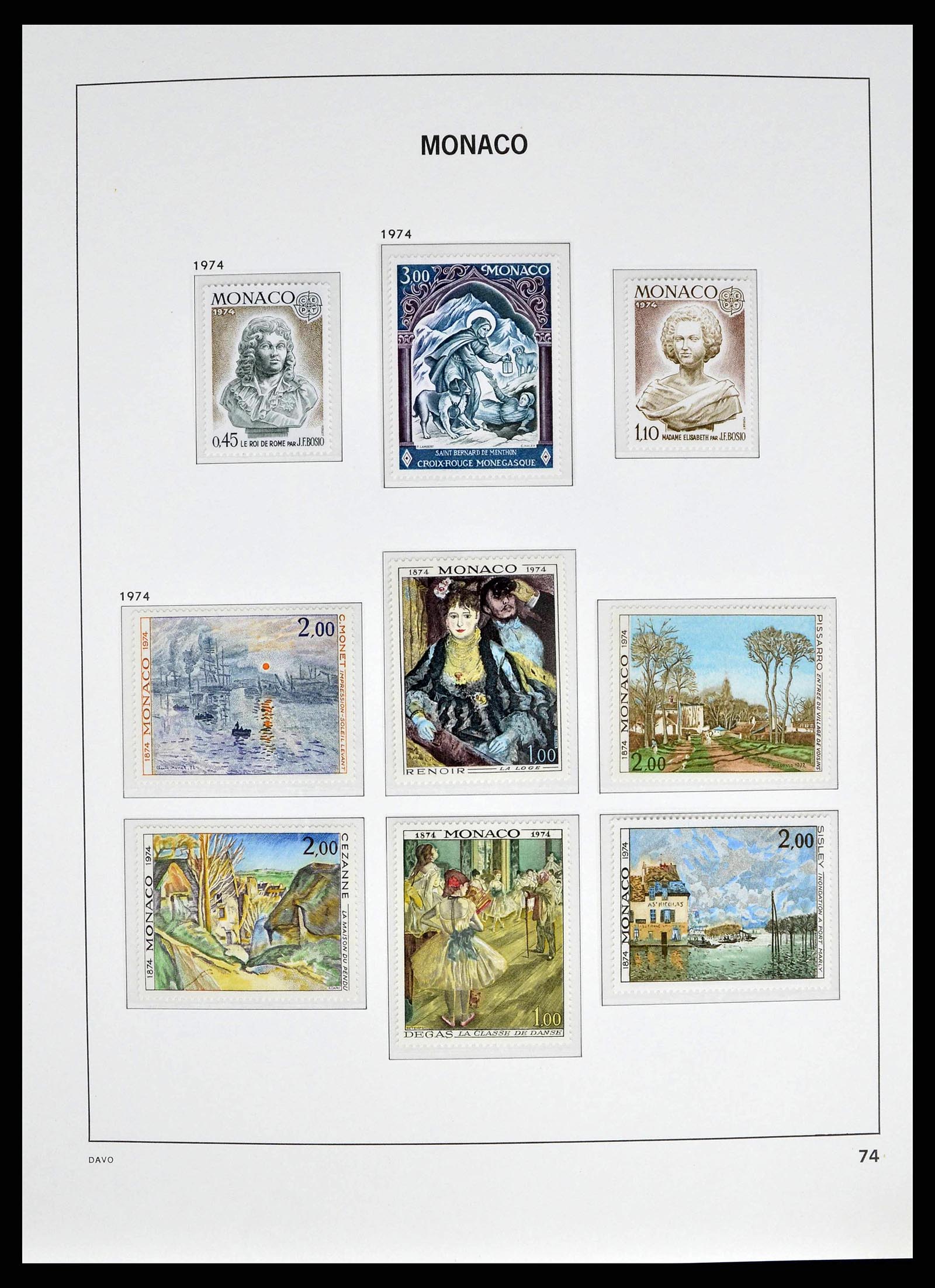 38725 0100 - Stamp collection 38725 Monaco 1885-1997.
