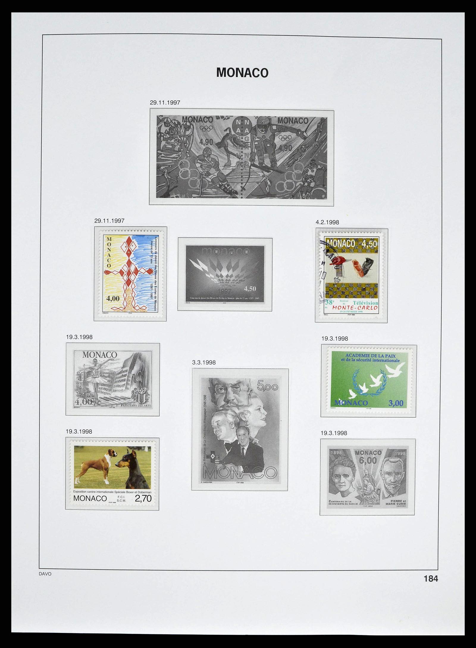 38725 0241 - Stamp collection 38725 Monaco 1885-1997.