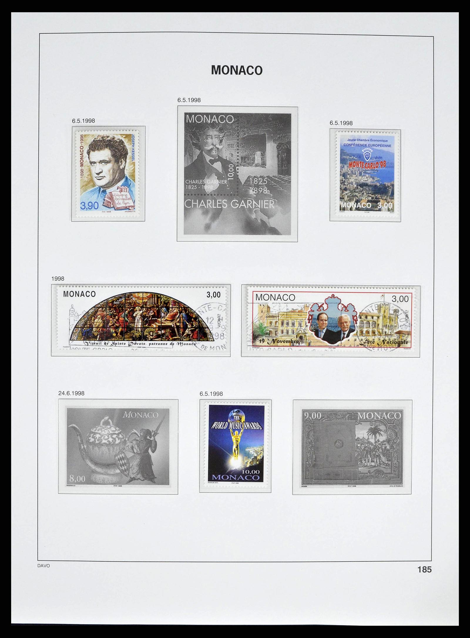 38725 0242 - Stamp collection 38725 Monaco 1885-1997.