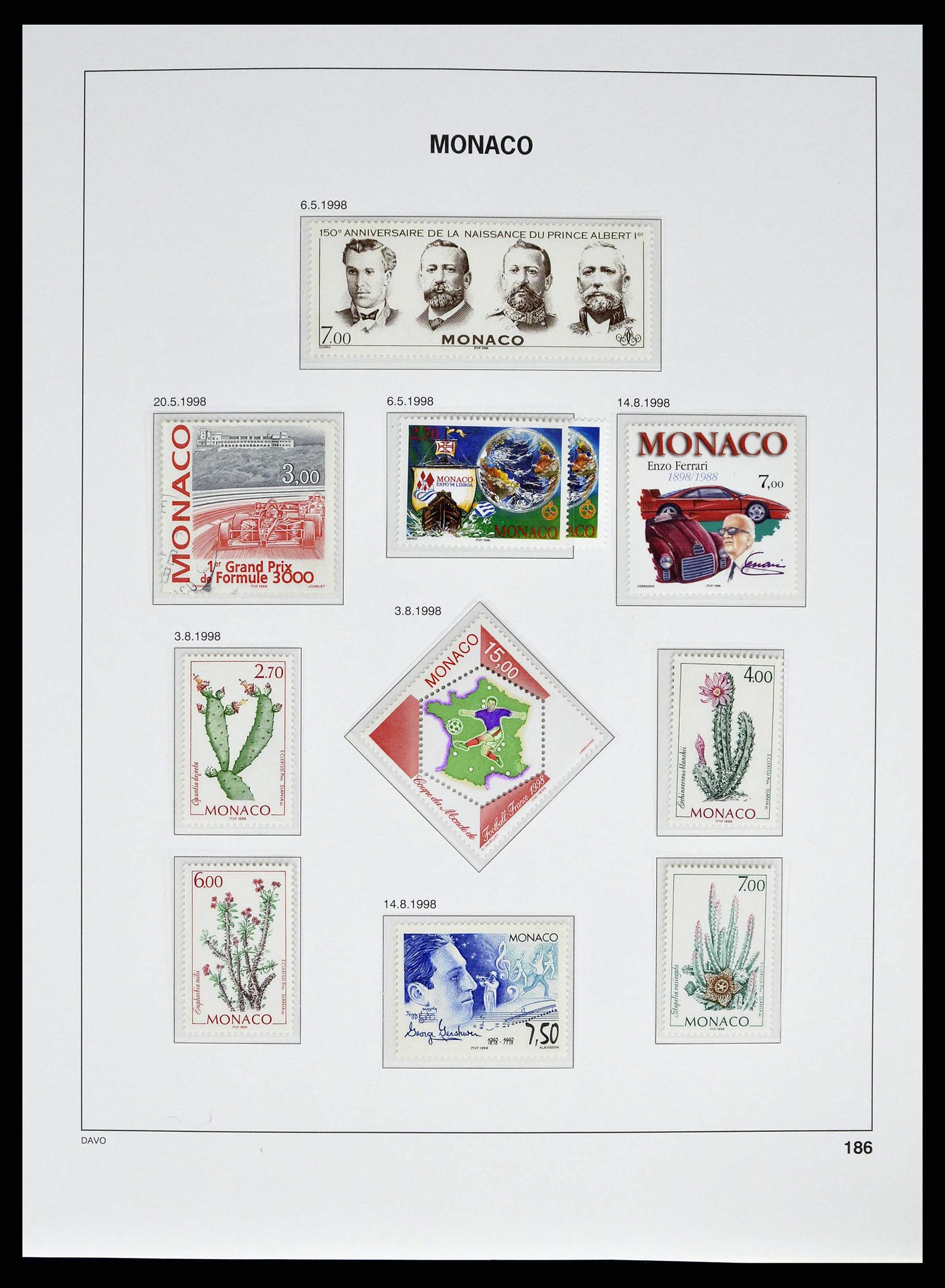 38725 0243 - Stamp collection 38725 Monaco 1885-1997.