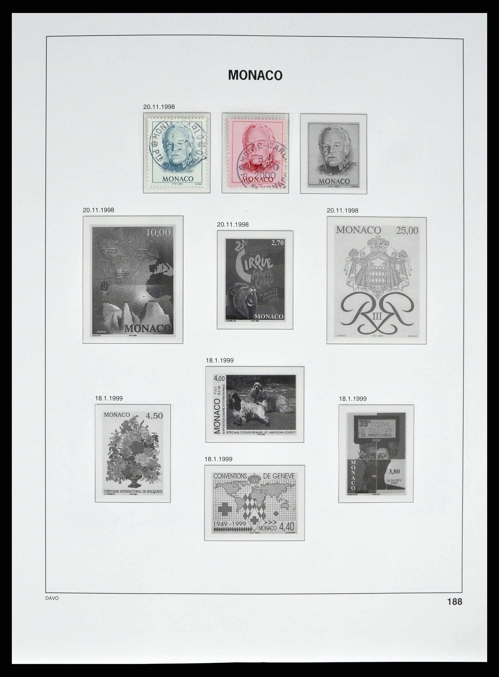 38725 0245 - Stamp collection 38725 Monaco 1885-1997.