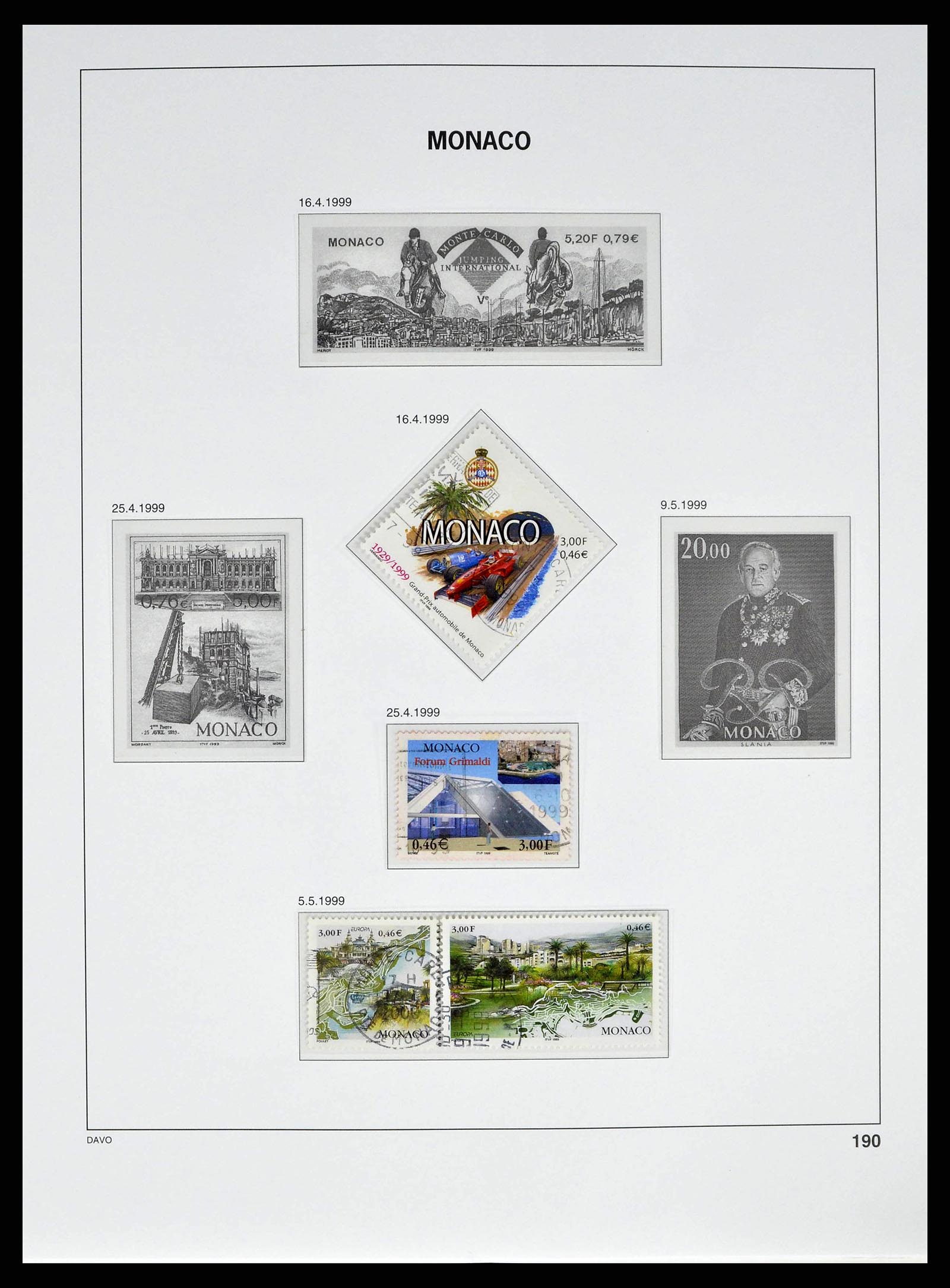 38725 0247 - Stamp collection 38725 Monaco 1885-1997.